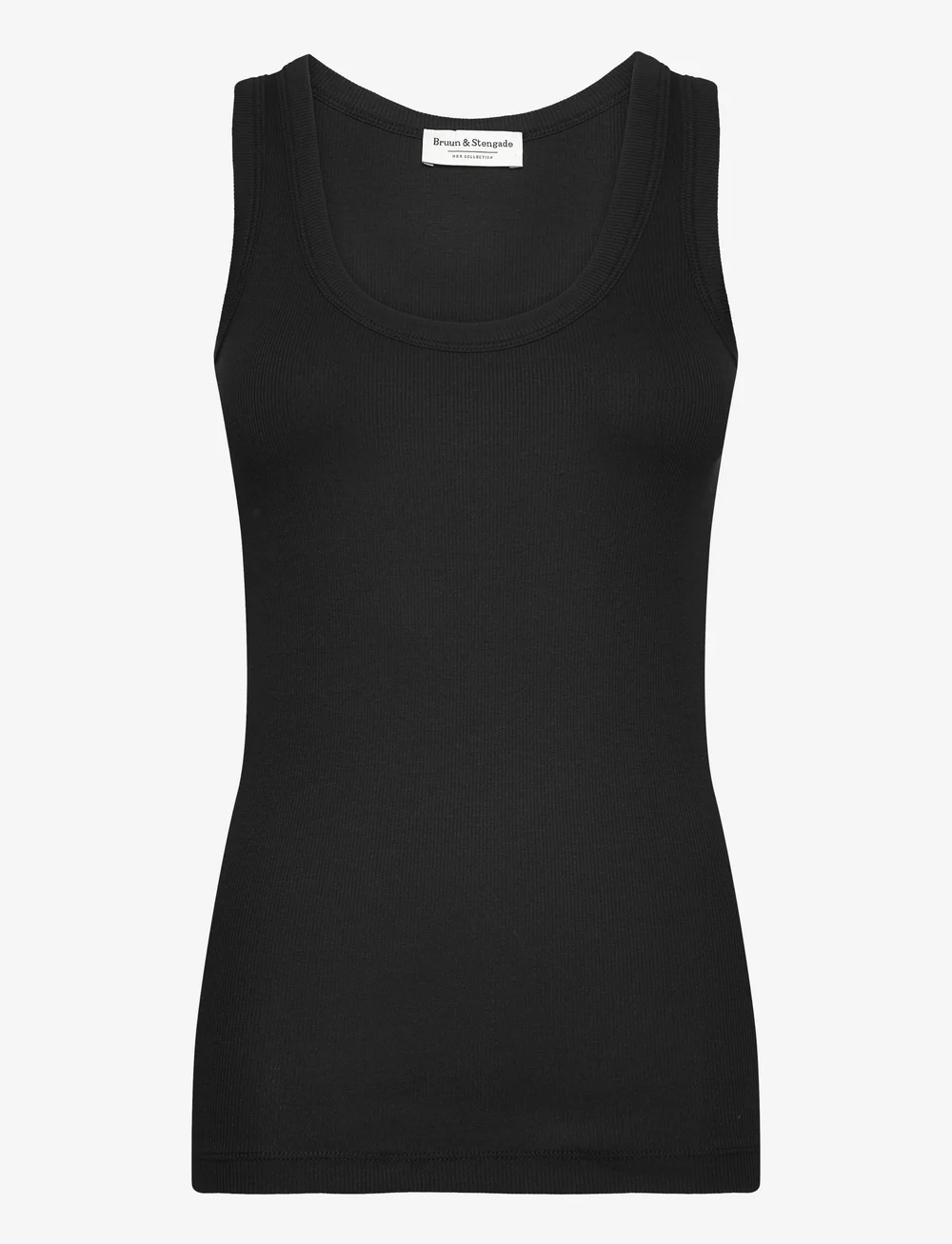 Bruun & Stengade - BS Charlotte Regular Fit Top - tanktops - black - 1