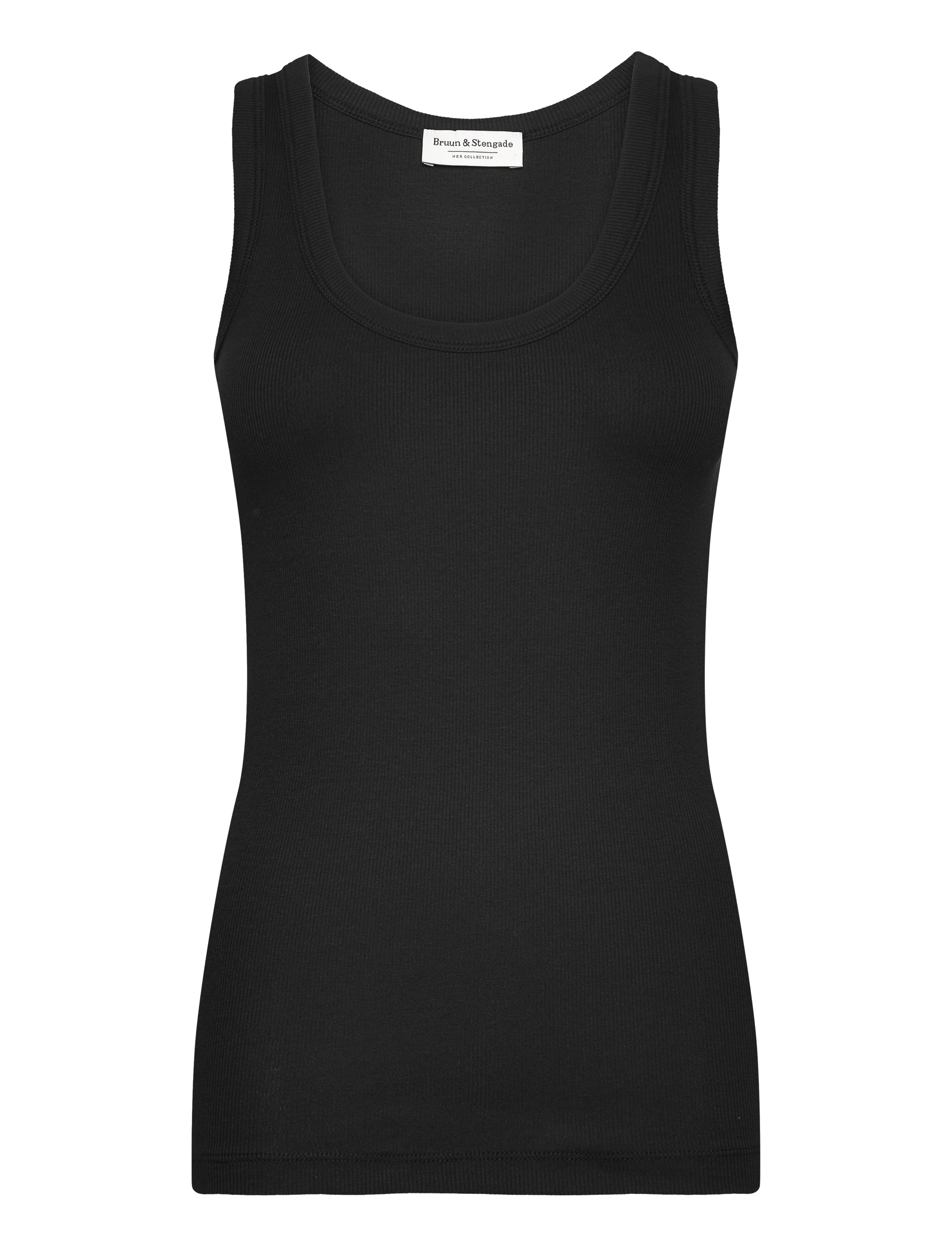 Bruun & Stengade Mercury, Men's O-neck - Hverdags stil - BLACK / black
