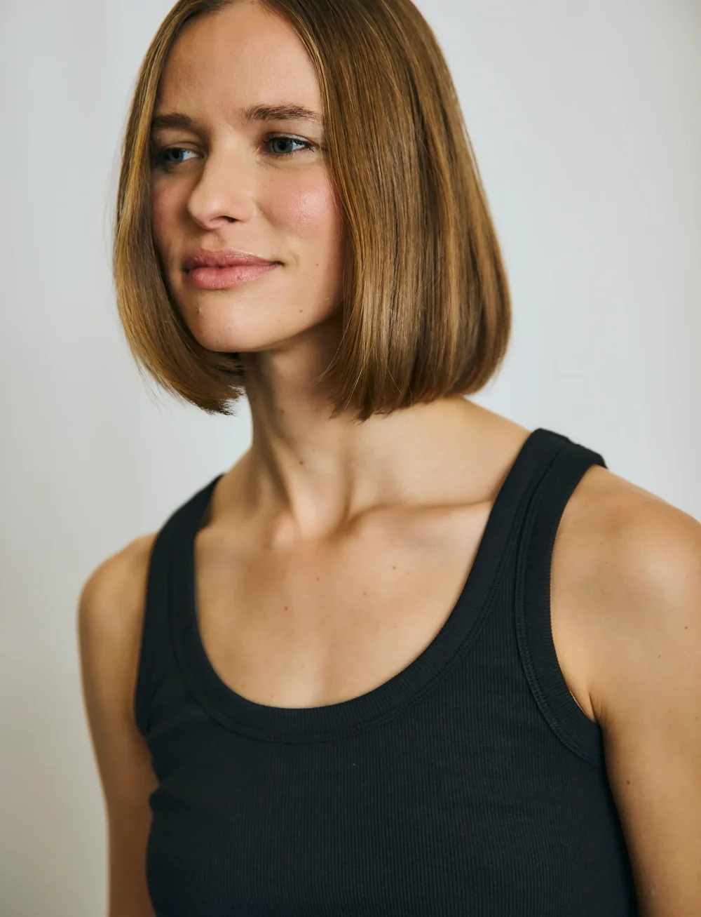 Bruun & Stengade - BS Charlotte Regular Fit Top - tanktops - black - 4