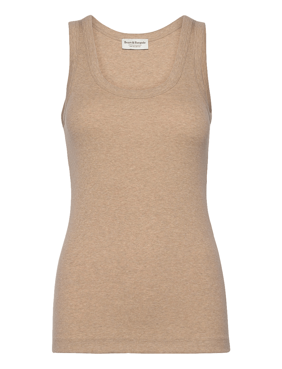Bruun & Stengade - BS Charlotte Regular Fit Top - varrukateta topid - sand - 1