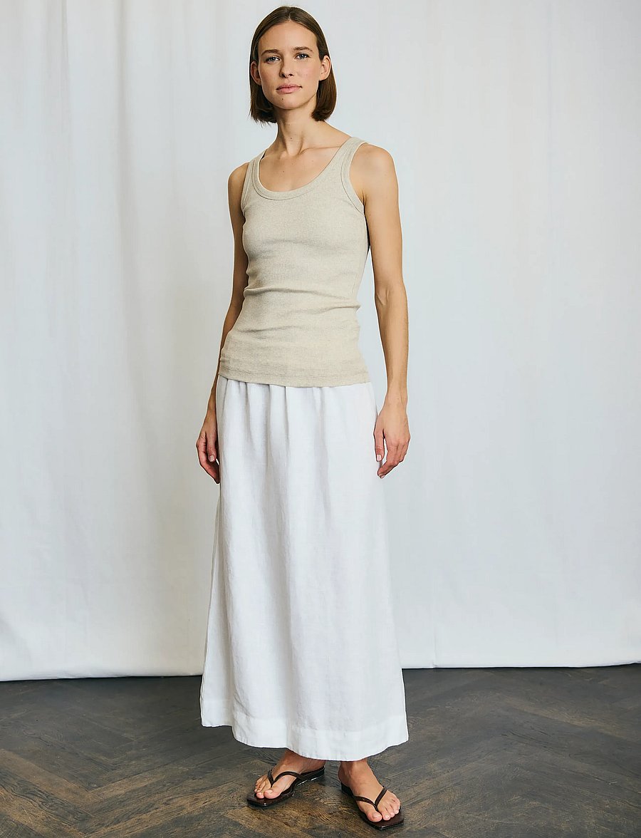 Bruun & Stengade - BS Charlotte Regular Fit Top - varrukateta topid - sand - 0