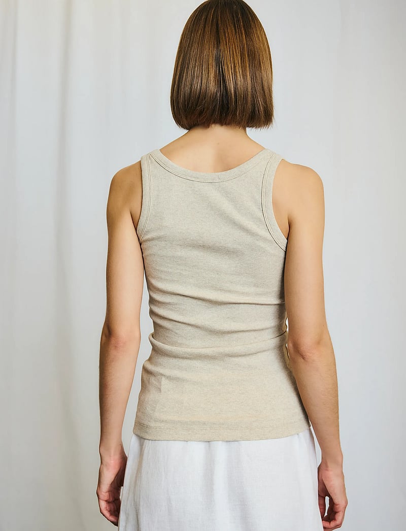 Bruun & Stengade - BS Charlotte Regular Fit Top - hihattomat topit - sand - 5