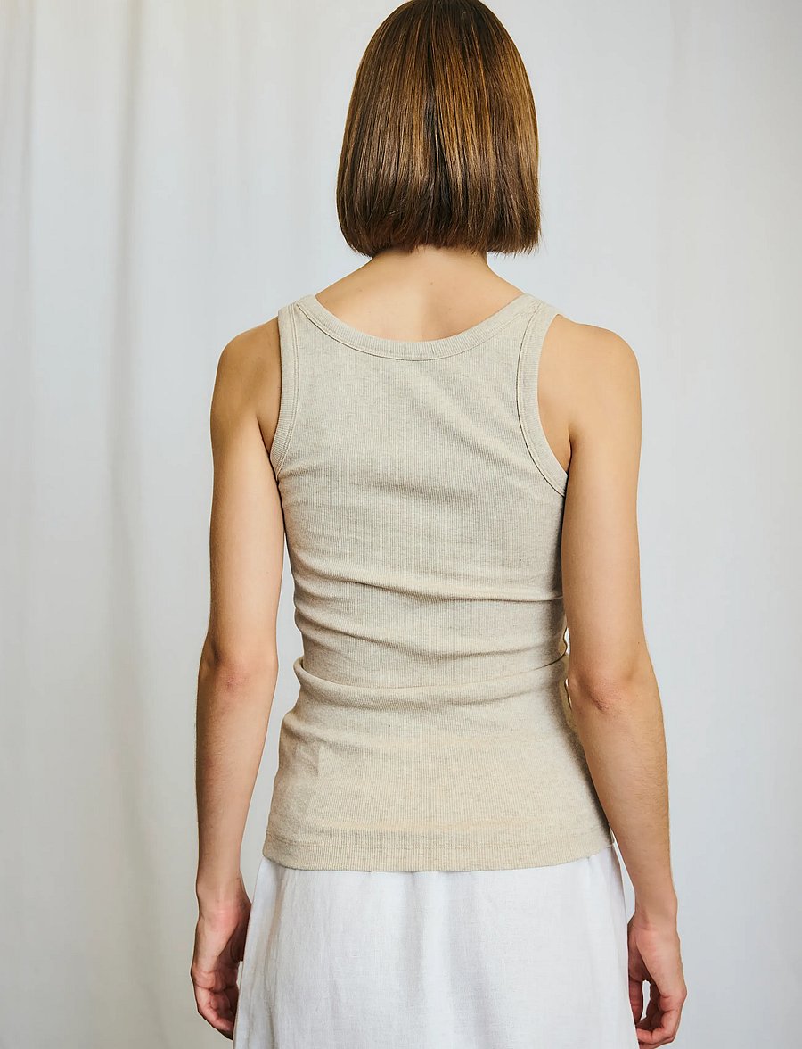Bruun & Stengade - BS Charlotte Regular Fit Top - varrukateta topid - sand - 5