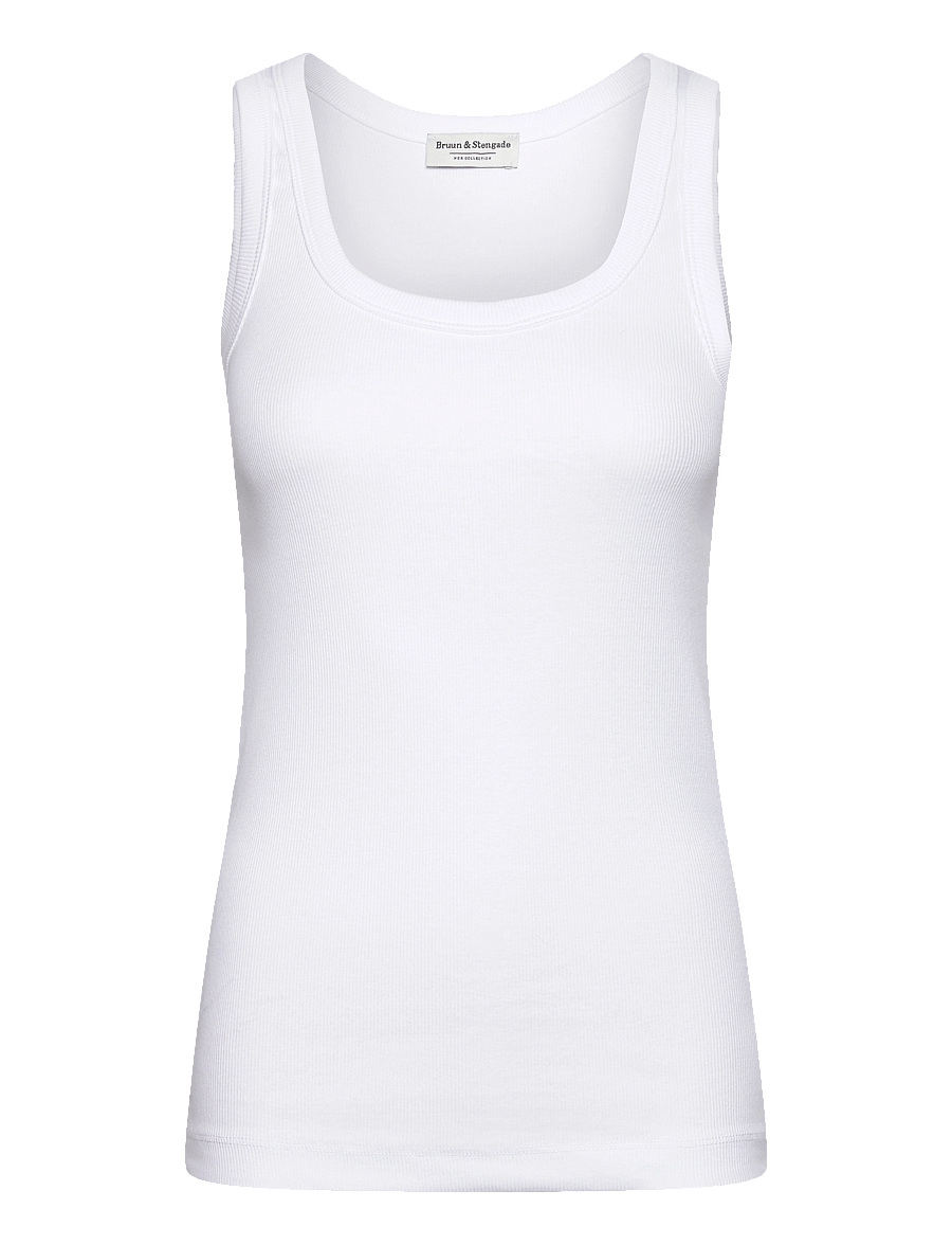 Bruun & Stengade - BS Charlotte Regular Fit Top - hihattomat paidat - white - 1