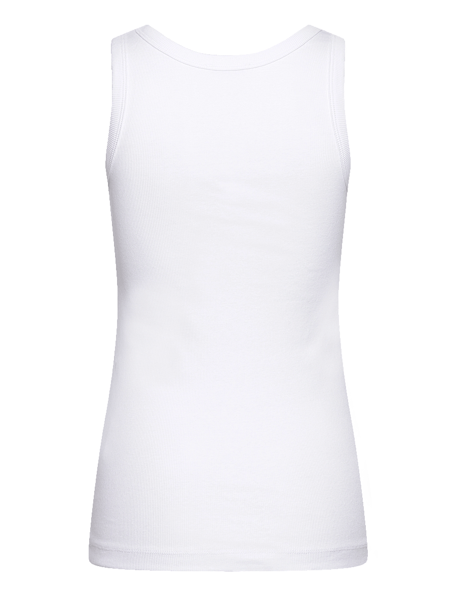 Bruun & Stengade - BS Charlotte Regular Fit Top - hihattomat paidat - white - 2