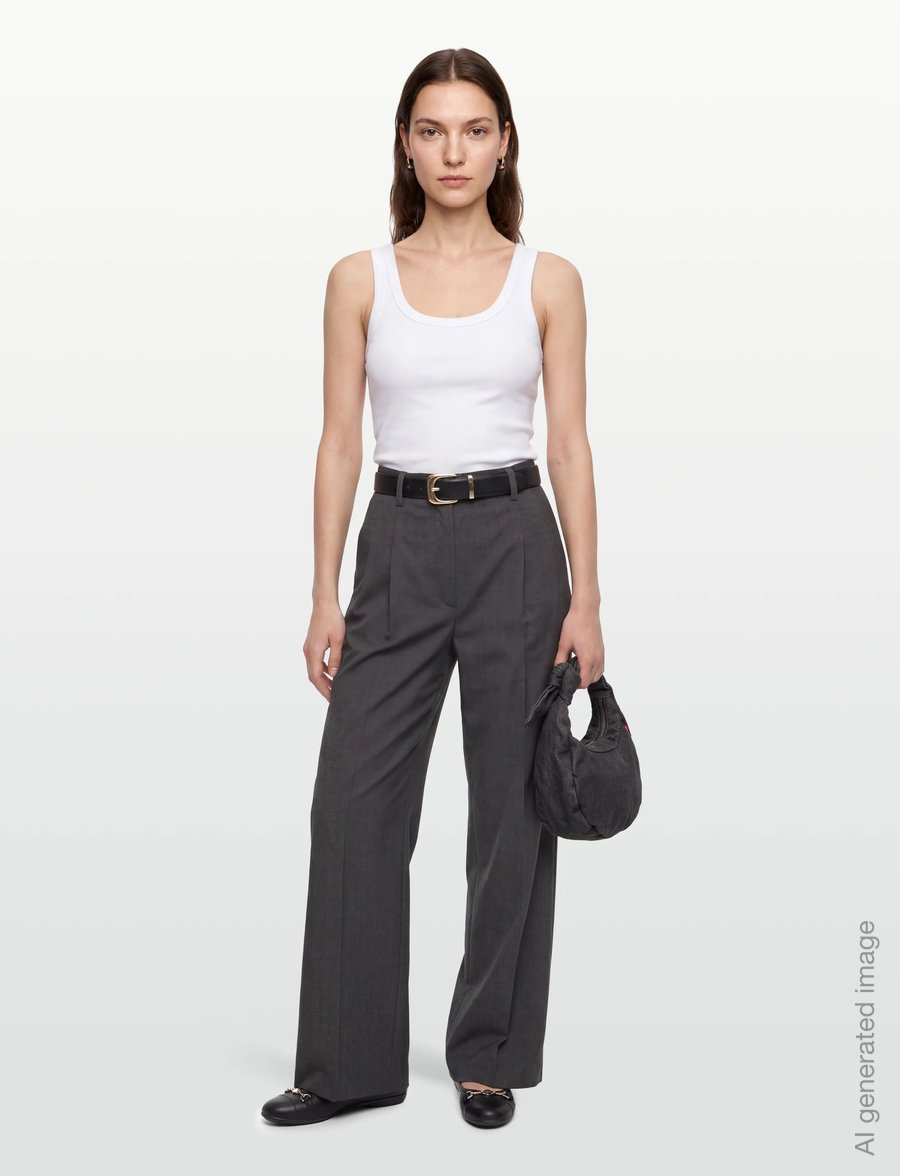 Bruun & Stengade - BS Charlotte Regular Fit Top - hihattomat paidat - white - 0