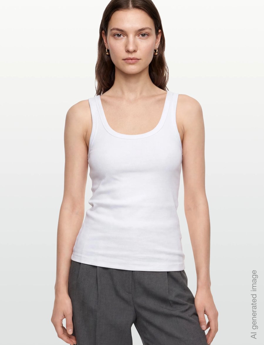 Bruun & Stengade - BS Charlotte Regular Fit Top - hihattomat paidat - white - 3