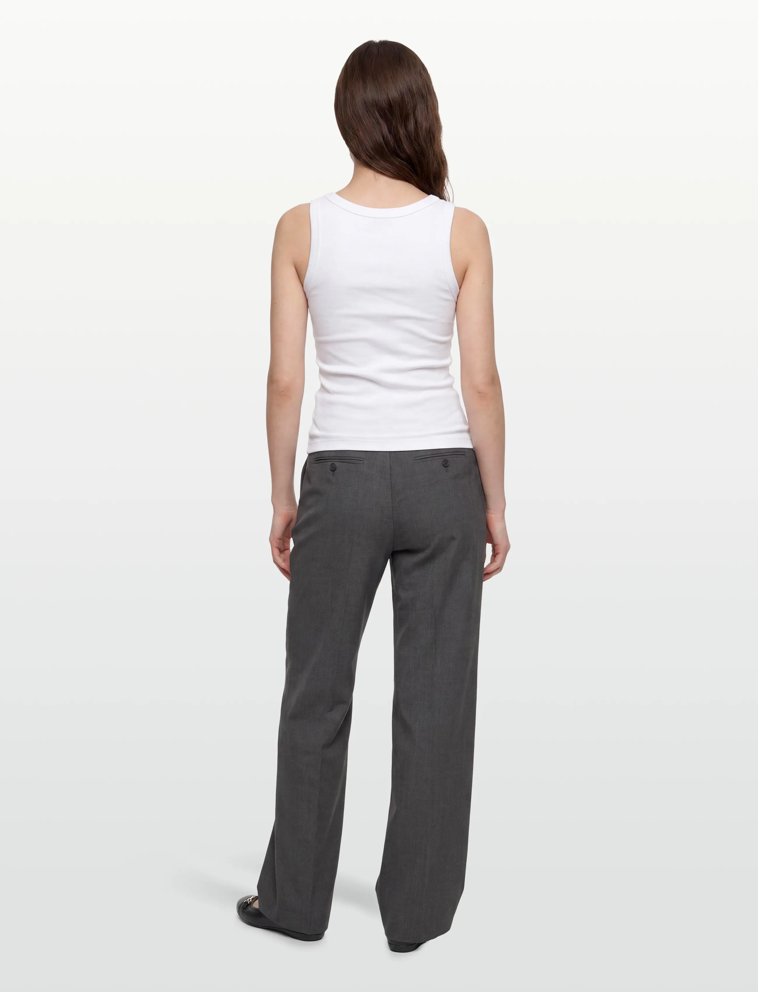 Bruun & Stengade - BS Charlotte Regular Fit Top - tanktops - white - 4