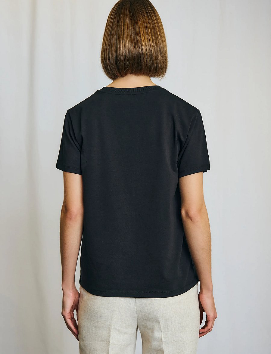 Bruun & Stengade - BS Luna T-Shirt - t-shirts - black - 4