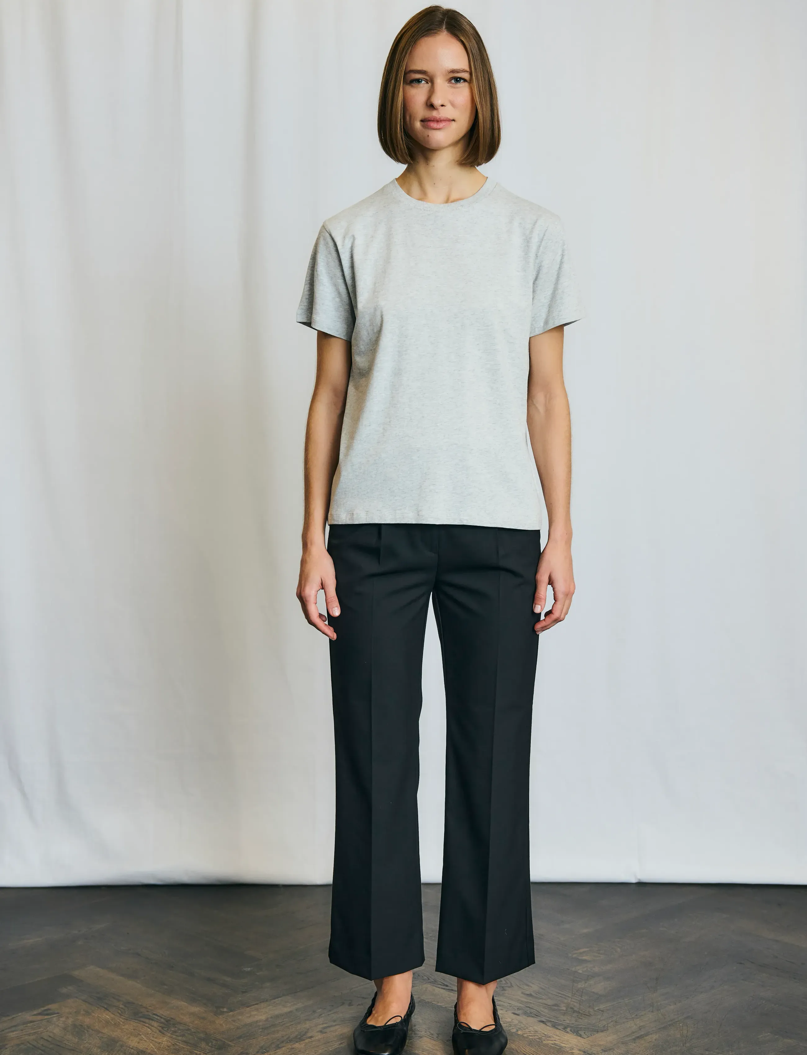 Bruun & Stengade BS Luna T-Shirt - T-shirts - LIGHT GREY / grey