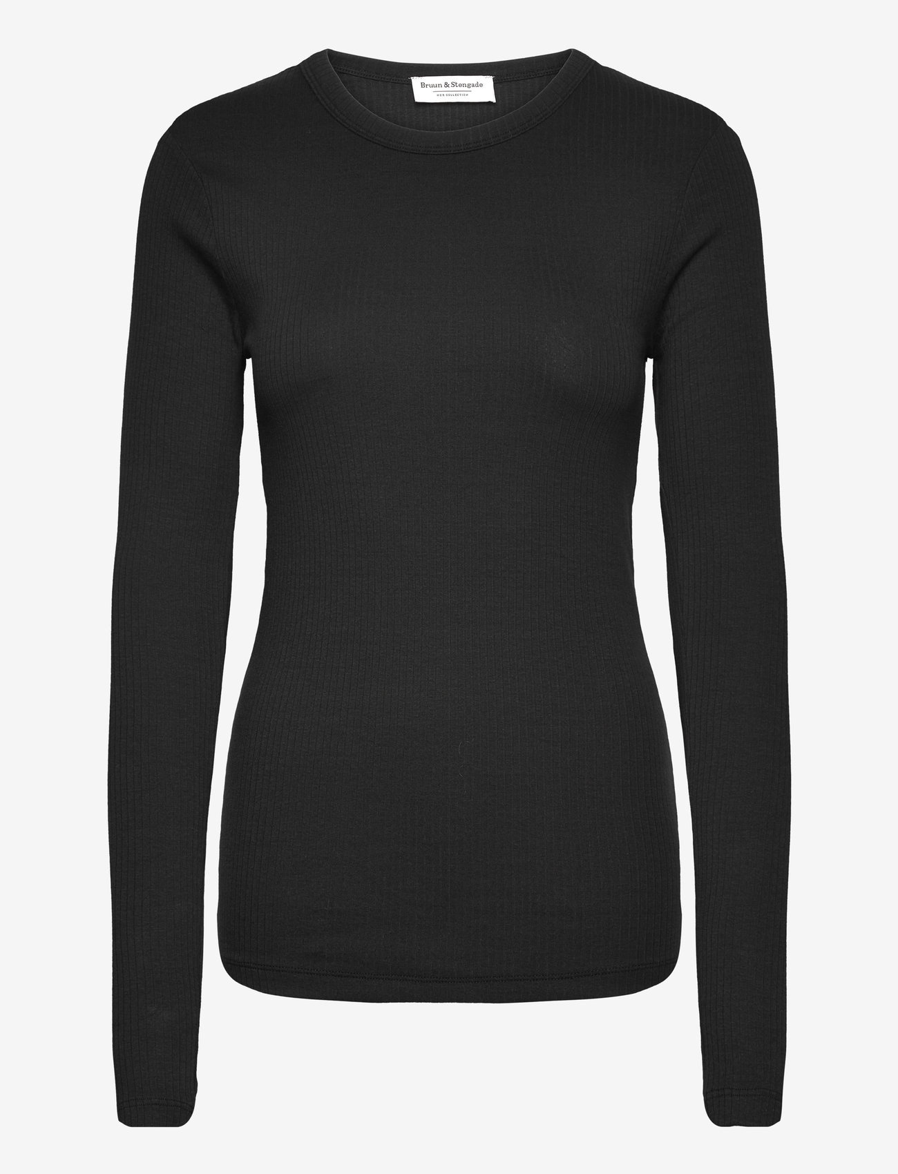 Bruun & Stengade - BS Margrethe Regular Fit Top - langärmlige tops - black - 0