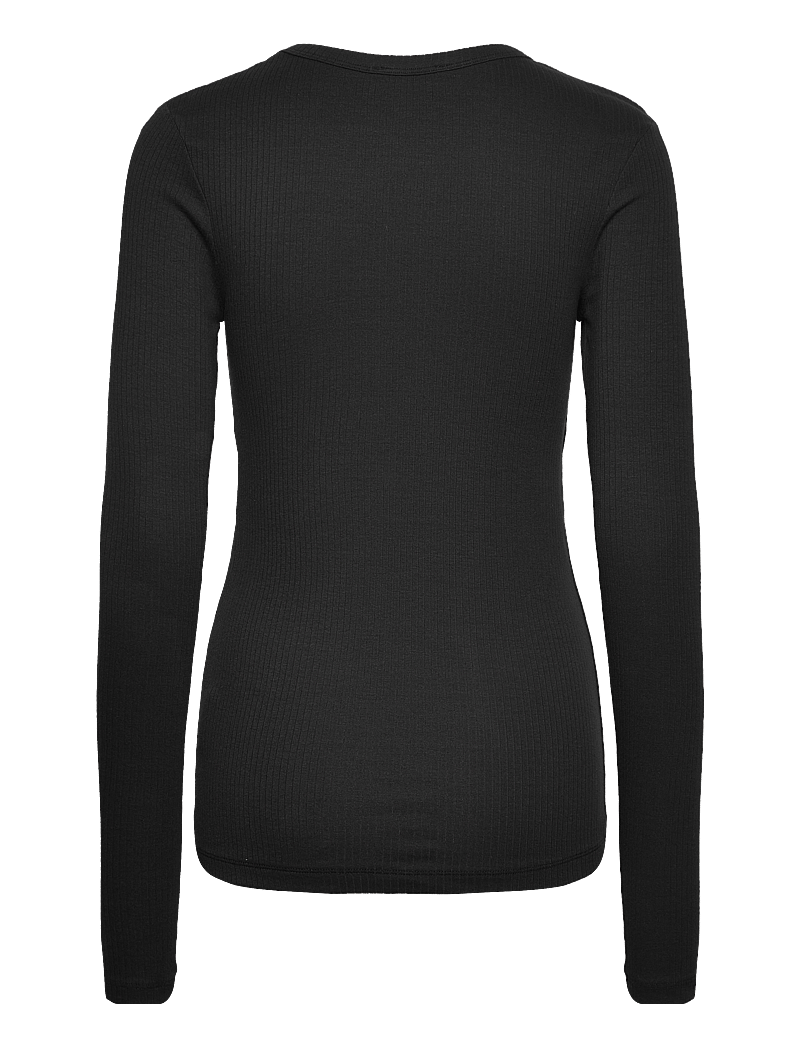 Bruun & Stengade - BS Margrethe Regular Fit Top - langärmlige tops - black - 1