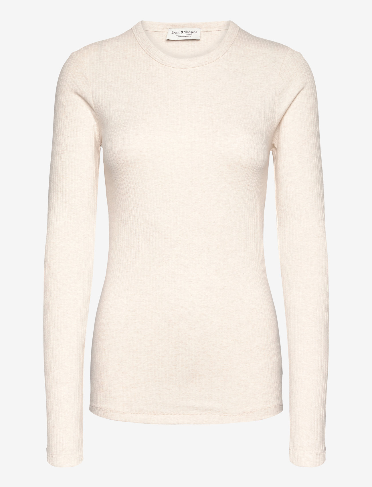 Bruun & Stengade - BS Margrethe Regular Fit Top - långärmade toppar - off white - 1