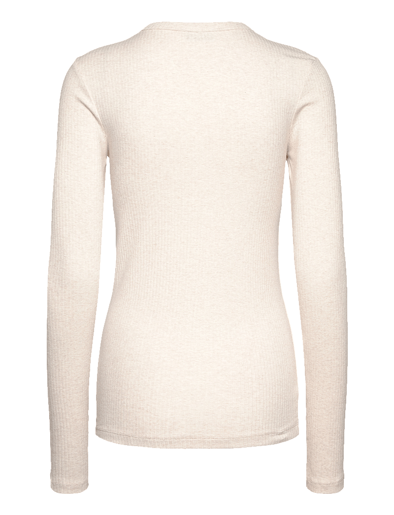 Bruun & Stengade - BS Margrethe Regular Fit Top - långärmade toppar - off white - 2