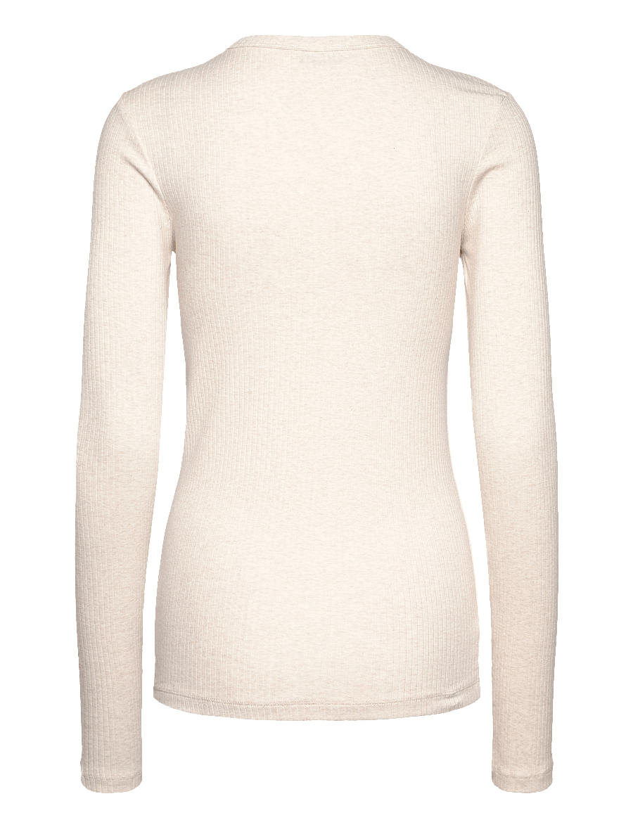 Bruun & Stengade - BS Margrethe Regular Fit Top - pikkade varrukatega alussärgid - off white - 2