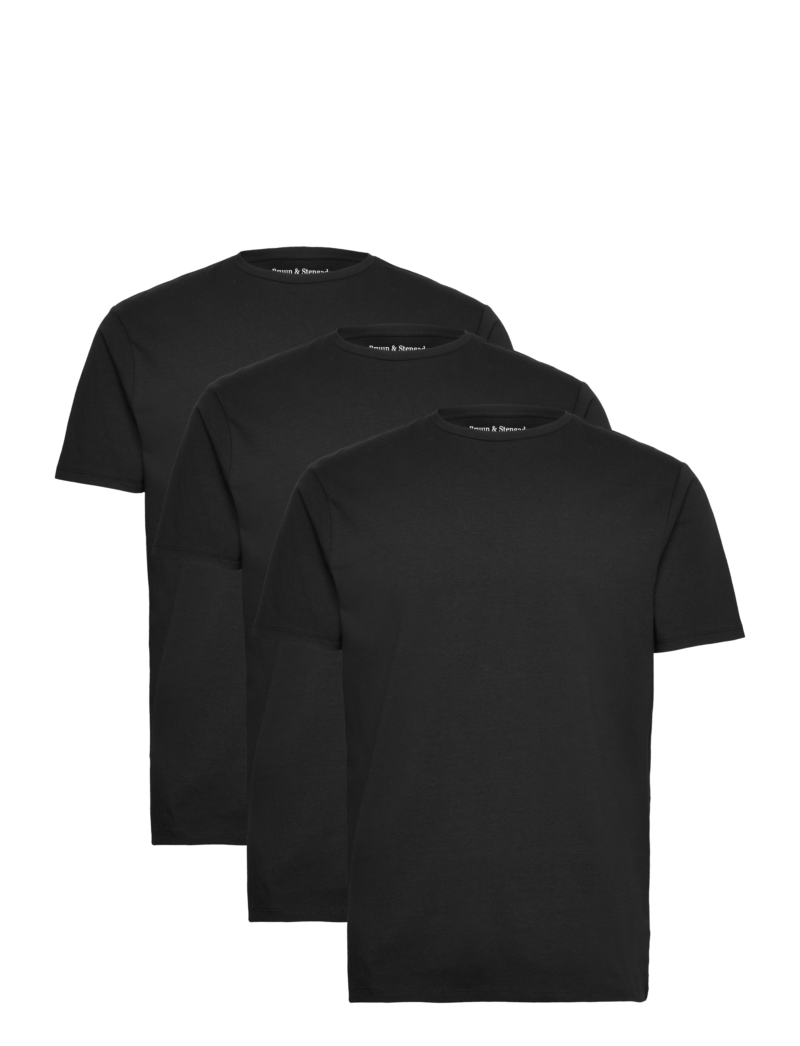 Bruun & Stengade BS Antiqua Regular Fit T-Shirt - T-särgid - BLACK / black