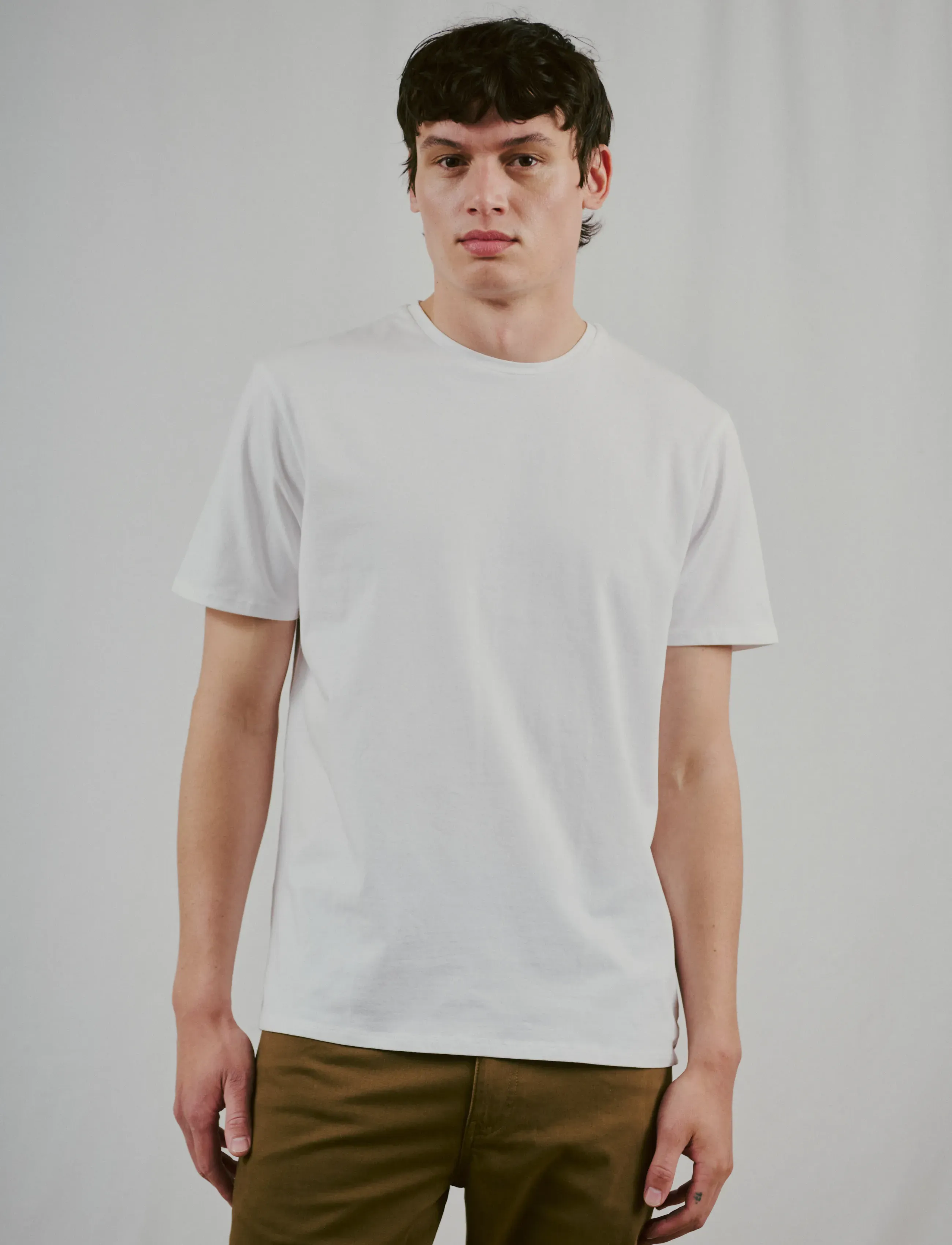 Bruun & Stengade - BS Antiqua Regular Fit T-Shirt - efterårstøj - white - 0