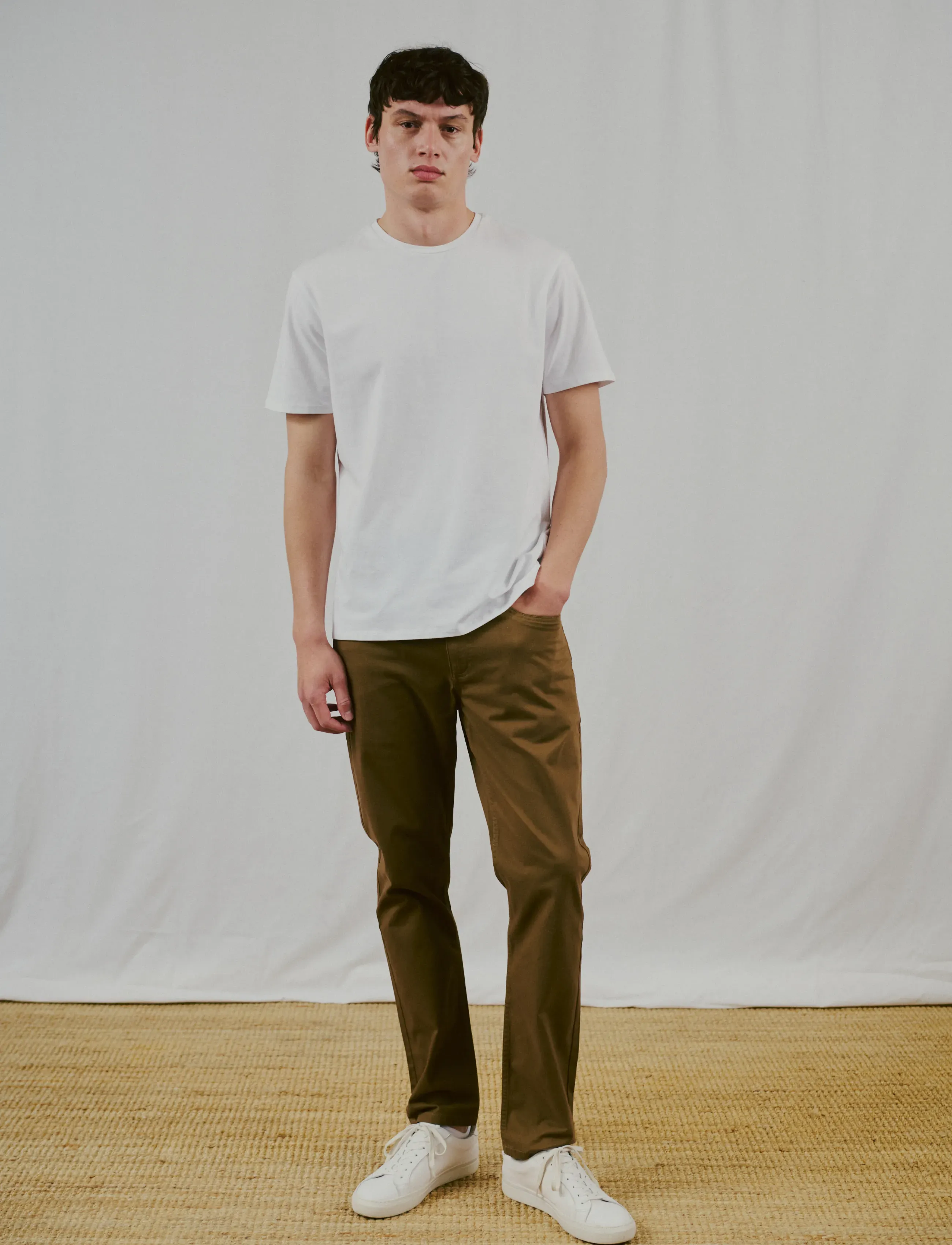 Bruun & Stengade - BS Antiqua Regular Fit T-Shirt - efterårstøj - white - 4