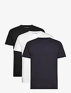 BS Antiqua Regular Fit T-Shirt - WHITE, BLACK & NAVY