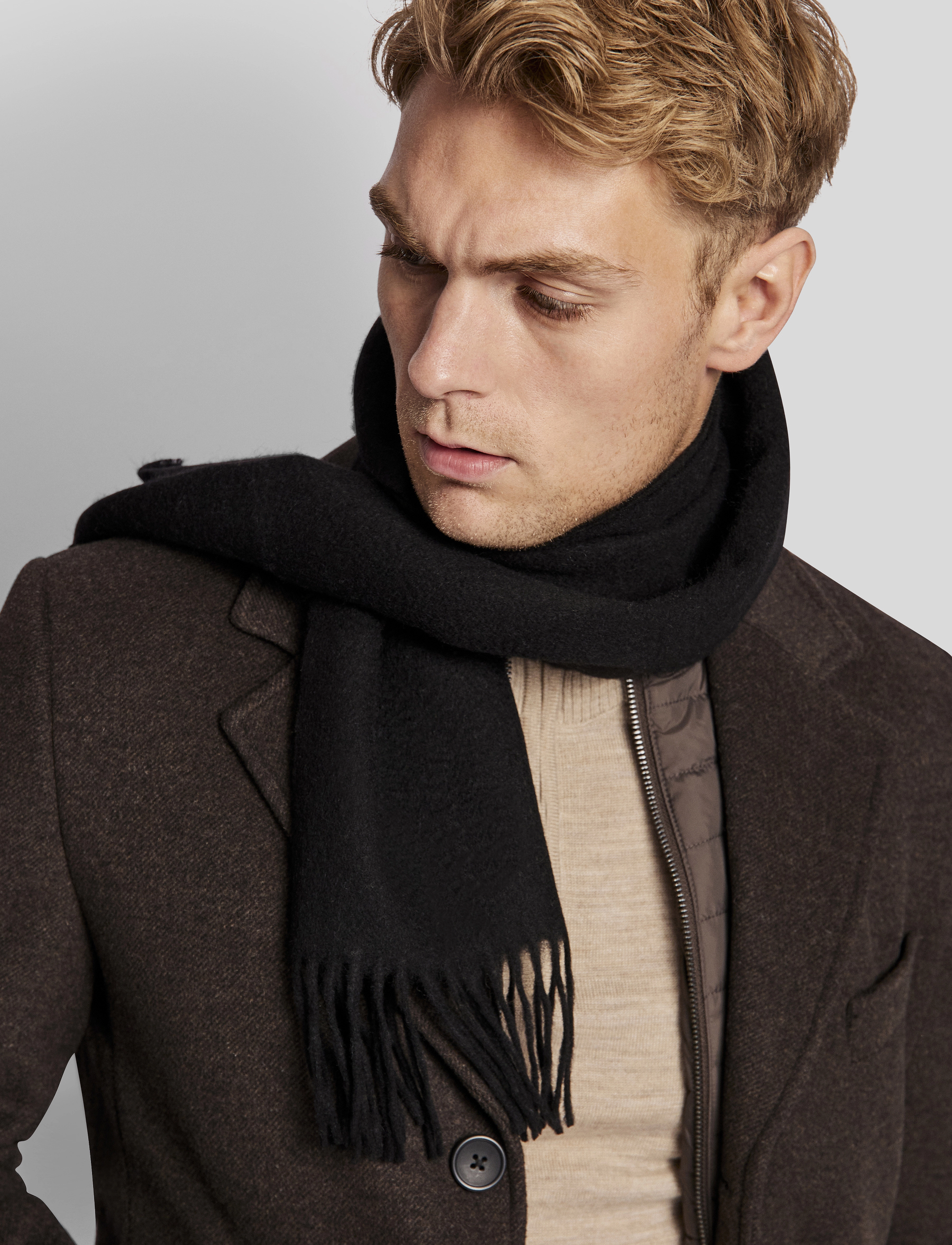Bruun & Stengade - BS Kemsley Scarf - kollektioner - black - 3
