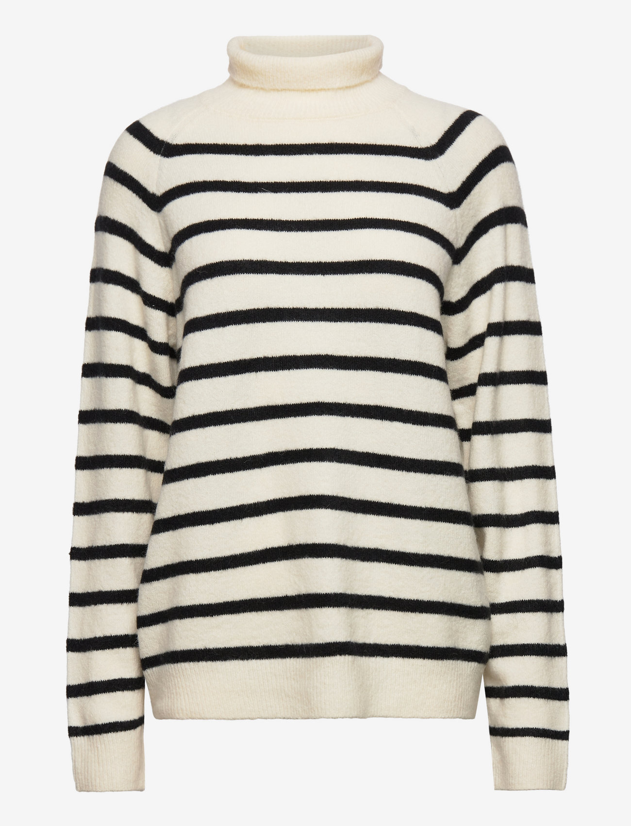 Bruuns Bazaar - Dallas Gilbert knit - snow white with black stripe - 1