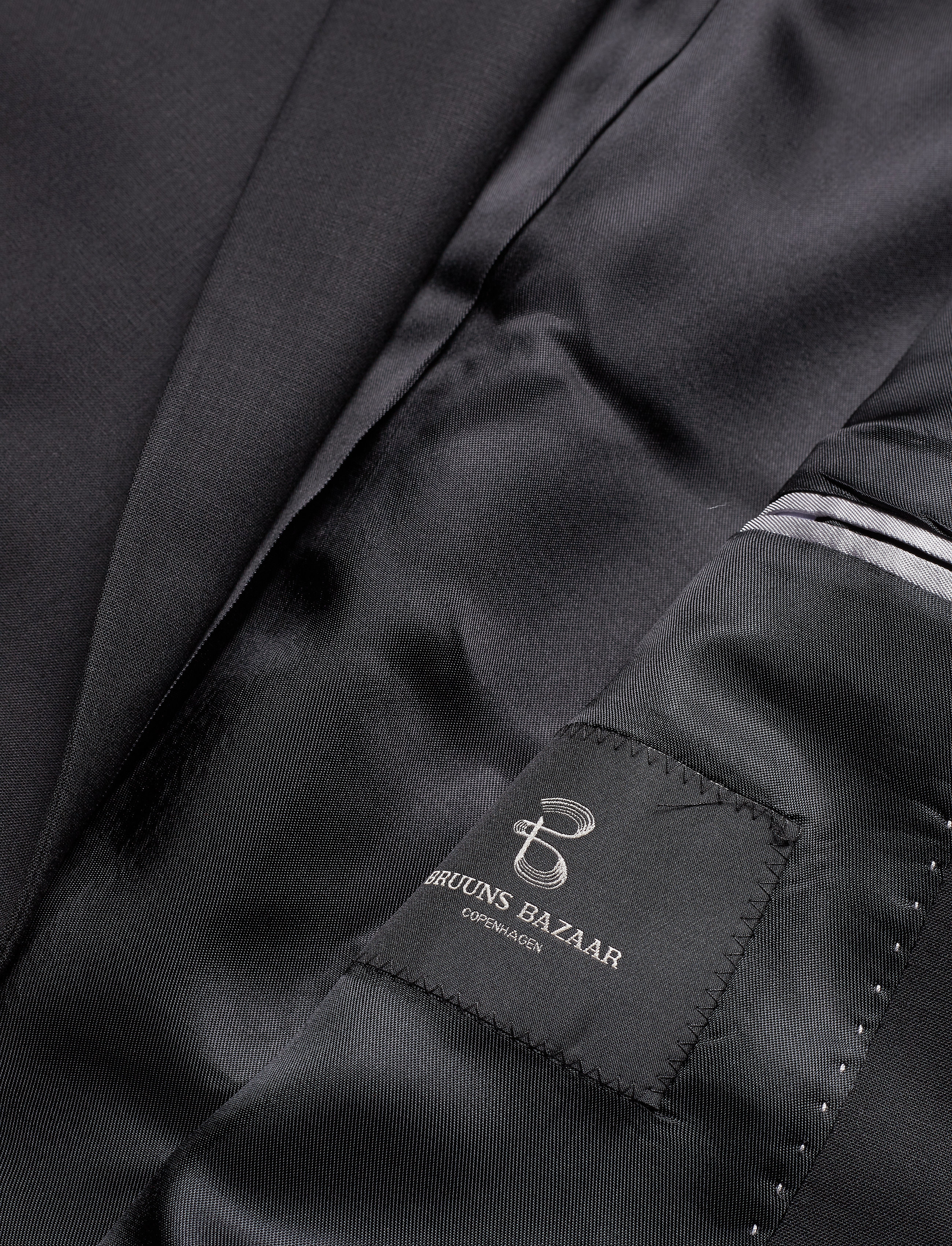 Bruuns Bazaar - Karl Blazer - blazers met enkele rij knopen - black - 4