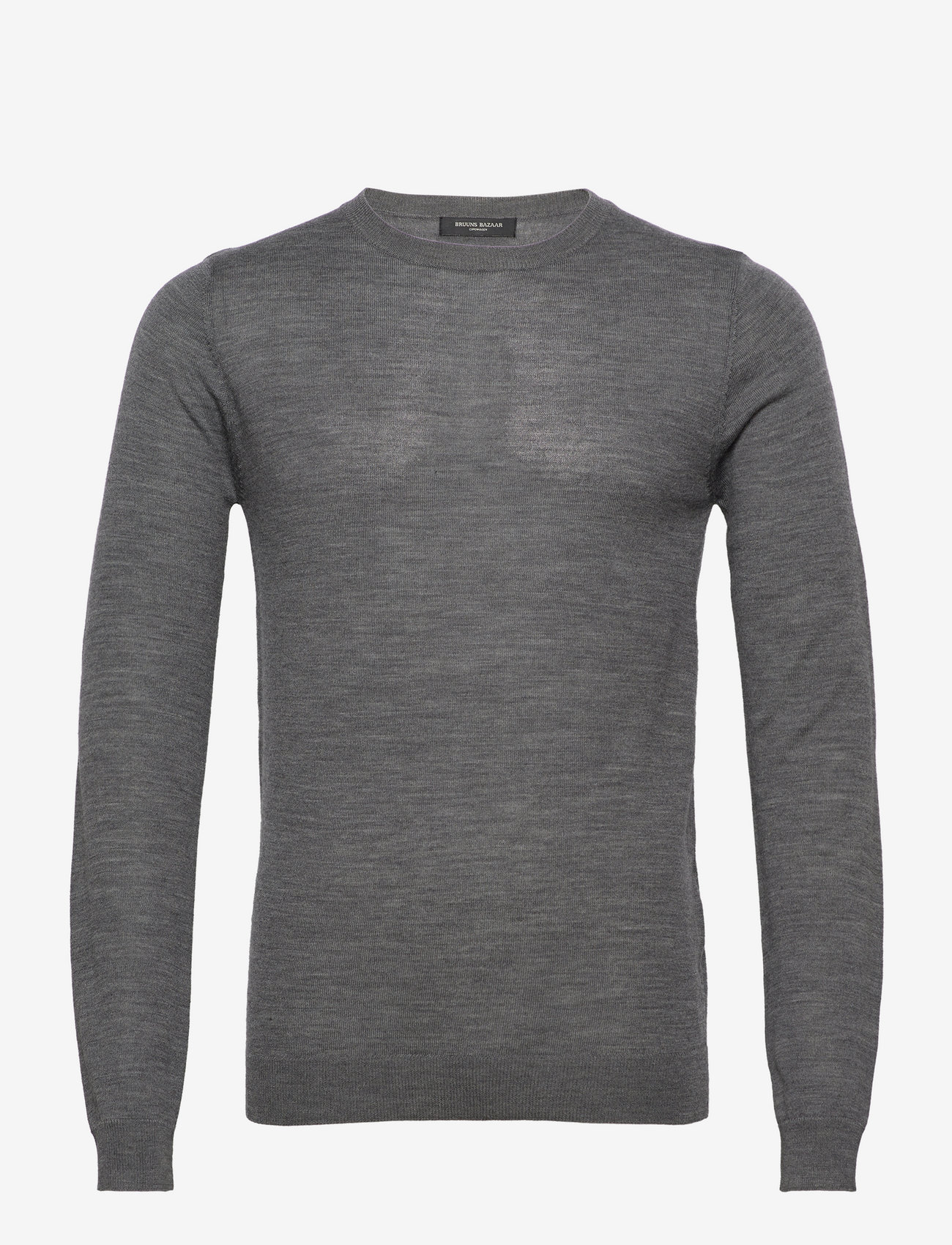 Bruuns Bazaar - CharlesBB Crew Neck - dark grey mel - 1