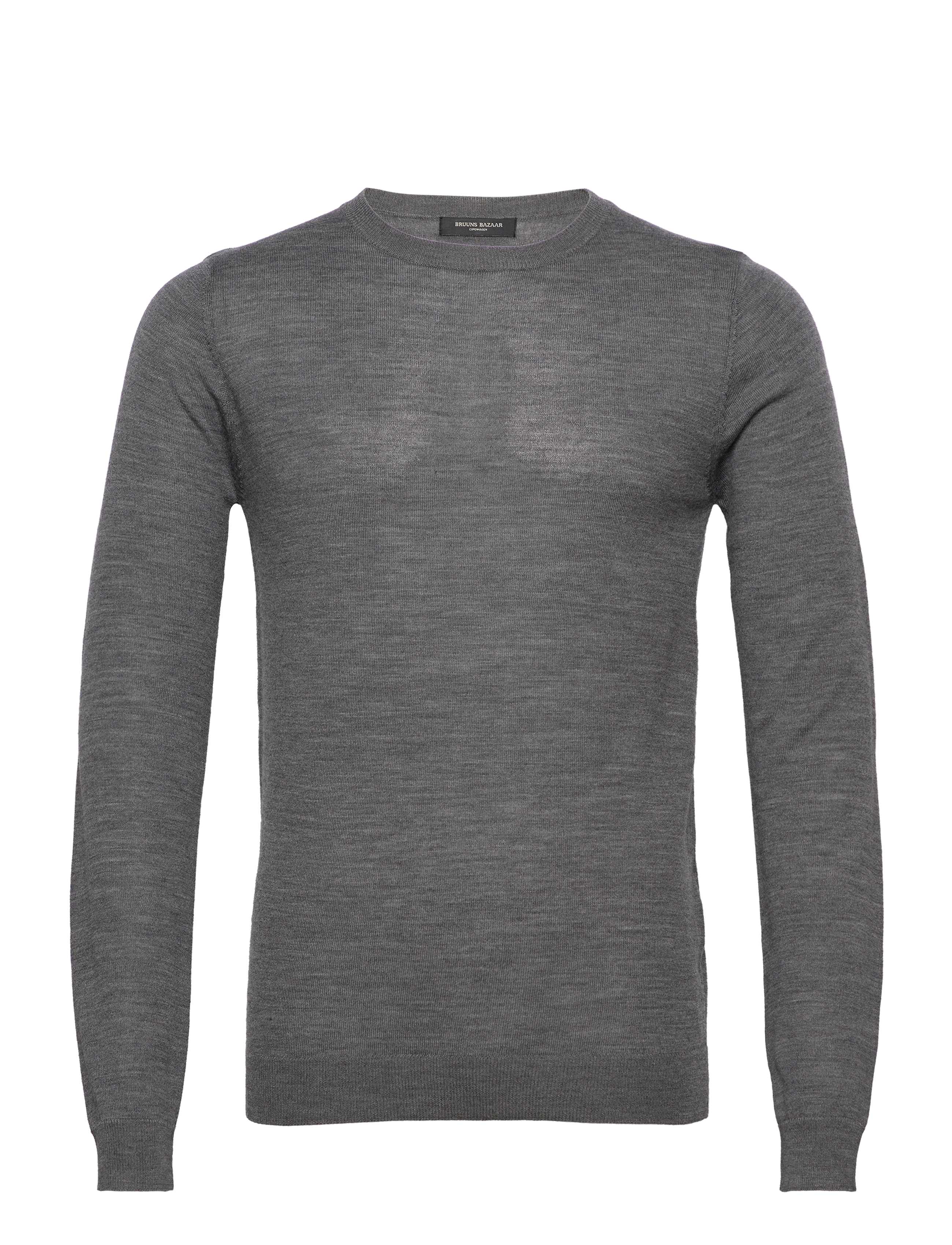 Bruuns Bazaar - CharlesBB Crew Neck - dark grey mel - 0