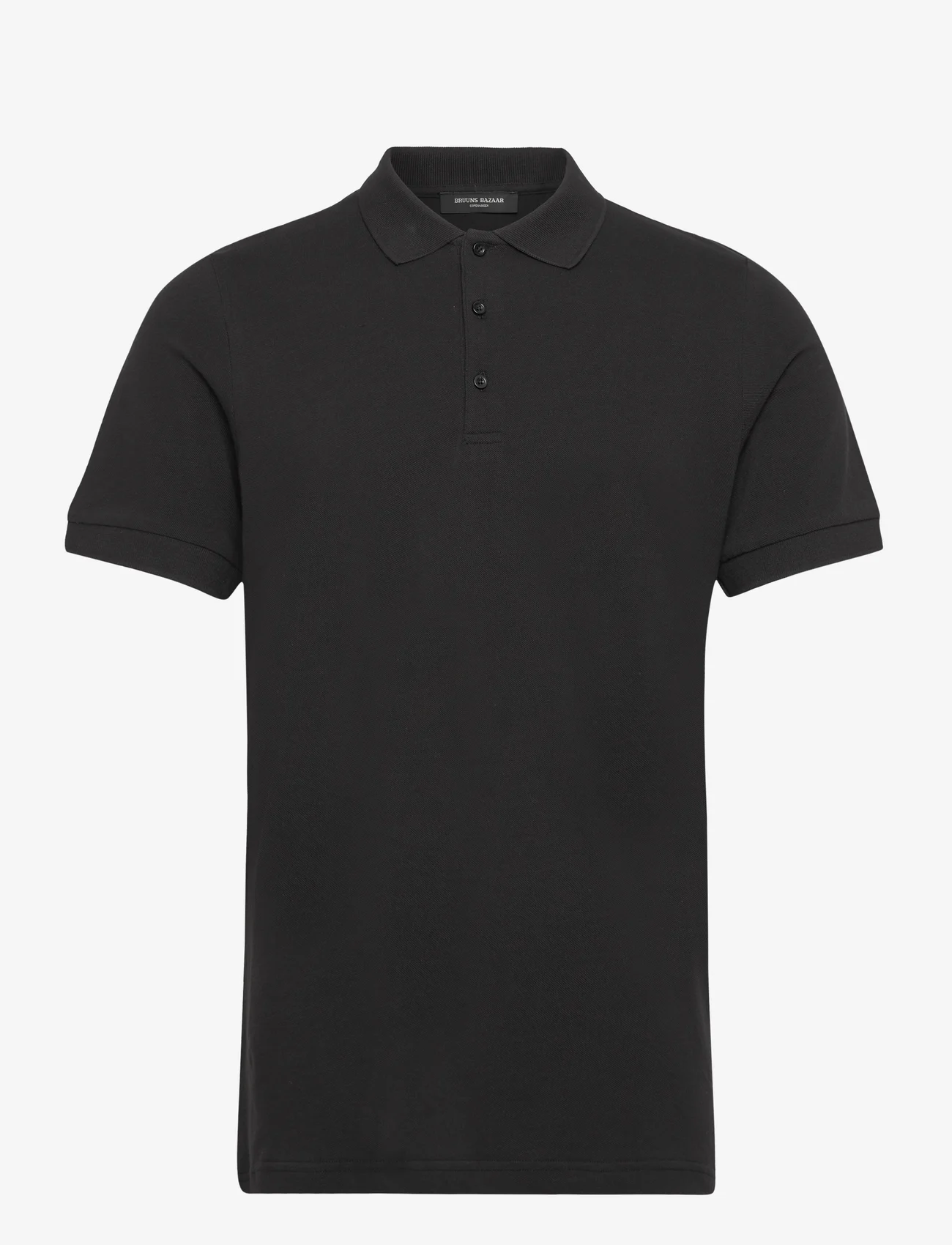 Bruuns Bazaar - Raul Gonzales polo shirt - kortärmade pikéer - black1 - 0