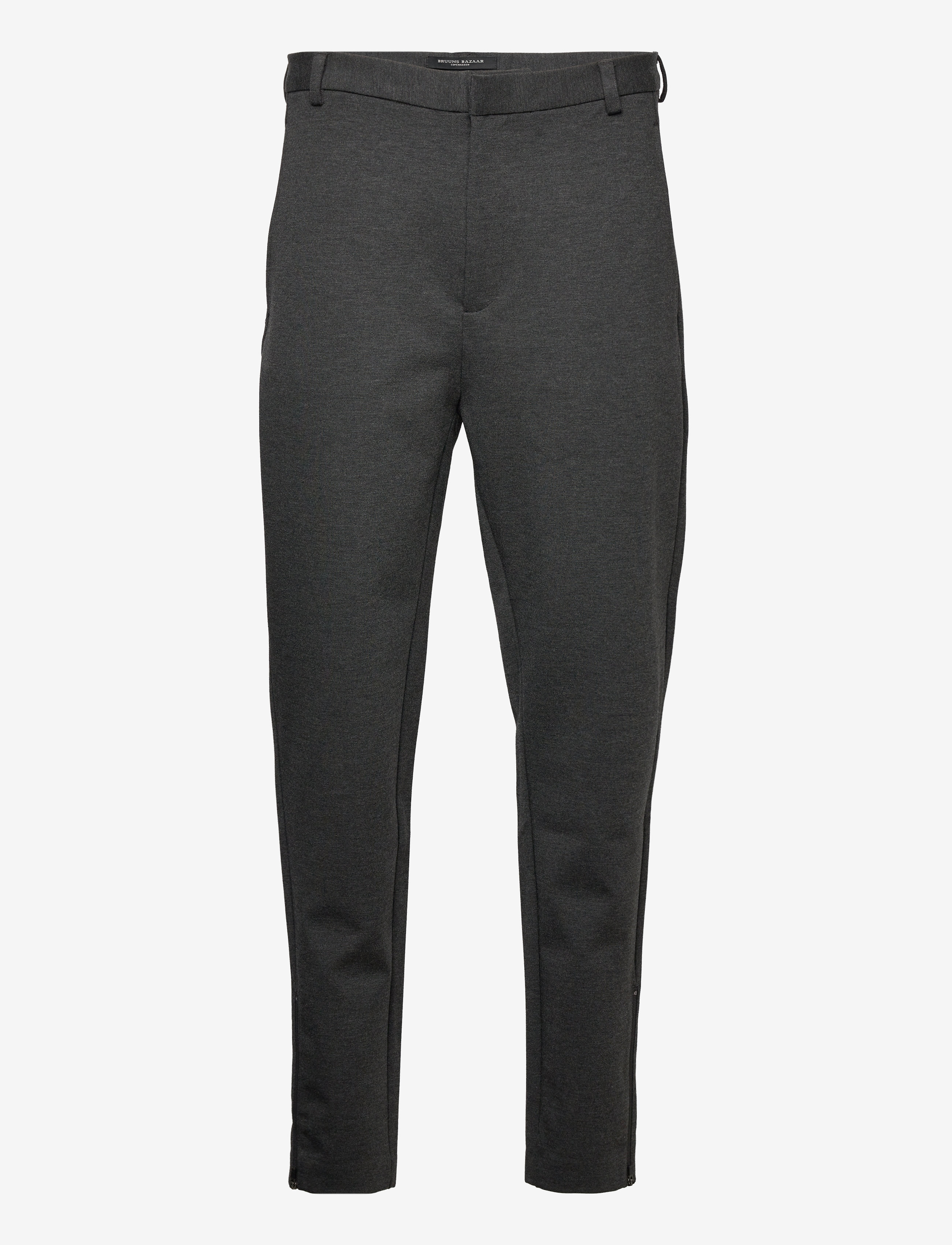 Bruuns Bazaar - Politan zip pants - antracite - 1