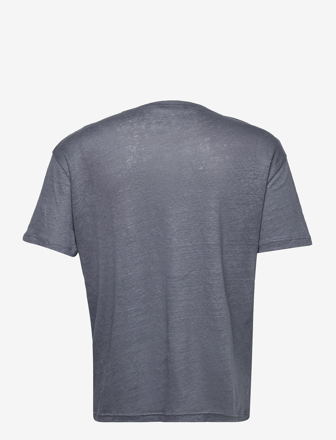 Bruuns Bazaar - Linen O-neck tee - flint - 3