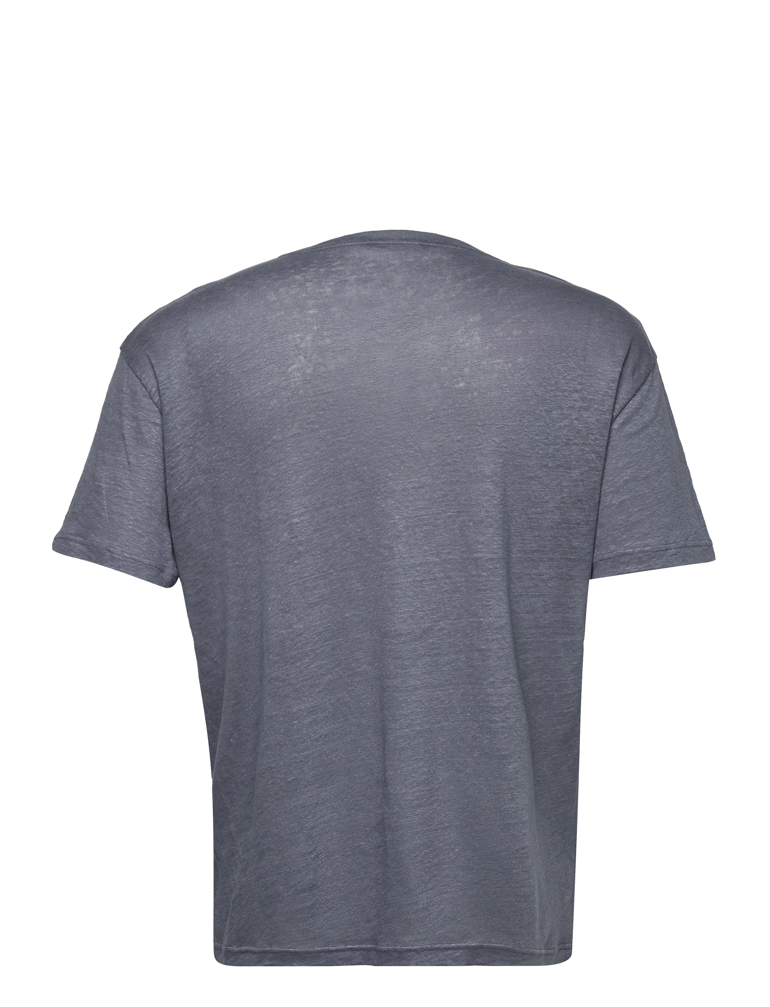 Bruuns Bazaar - Linen O-neck tee - flint - 2