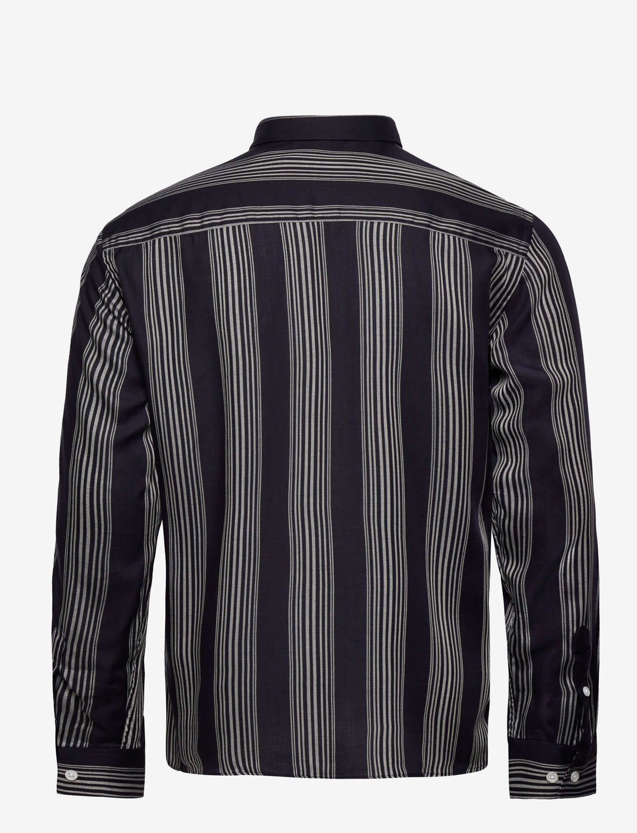 Bruuns Bazaar - Ralf 3 tencel shirt - navy - striped - 3