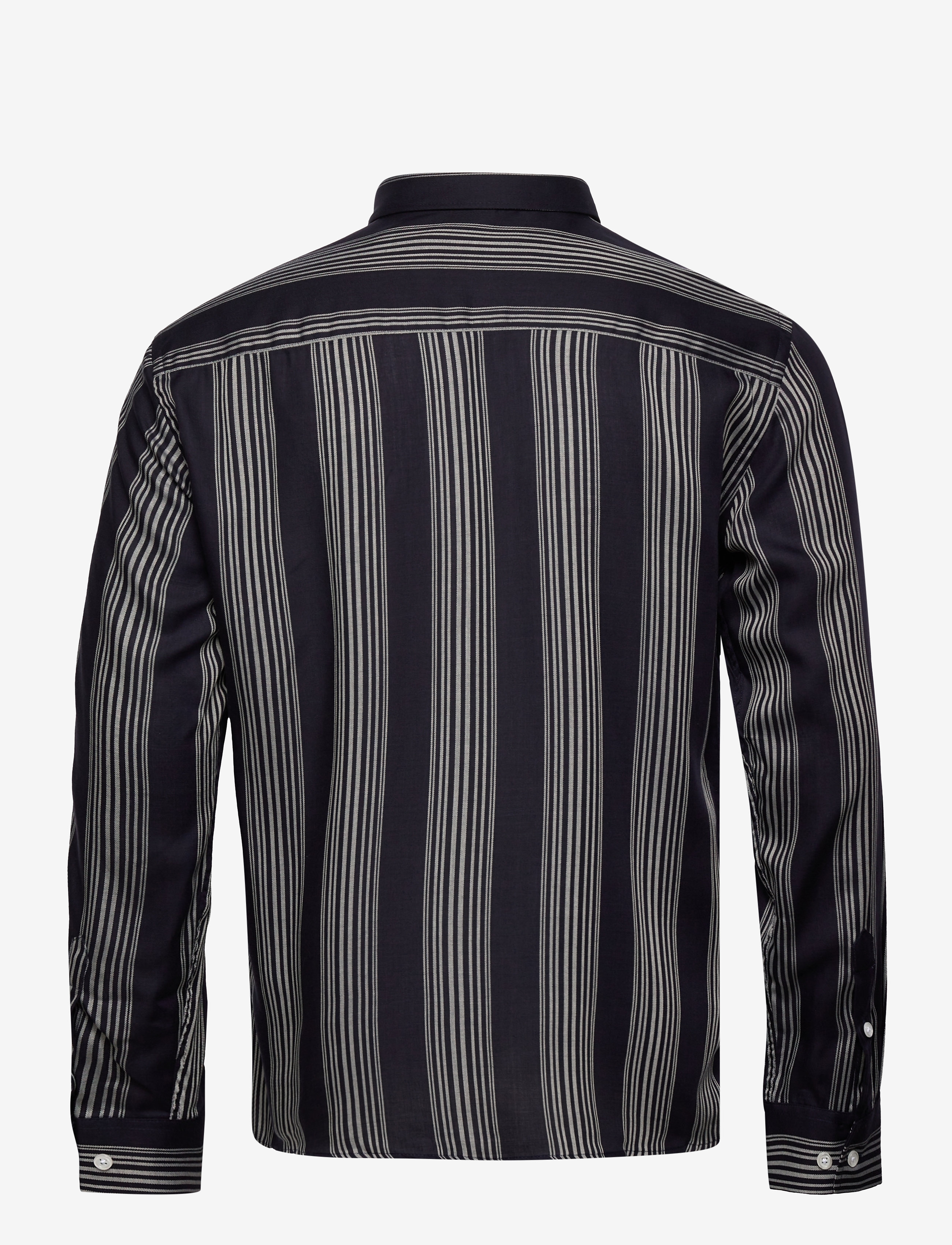Bruuns Bazaar - Ralf 3 tencel shirt - navy - striped - 5