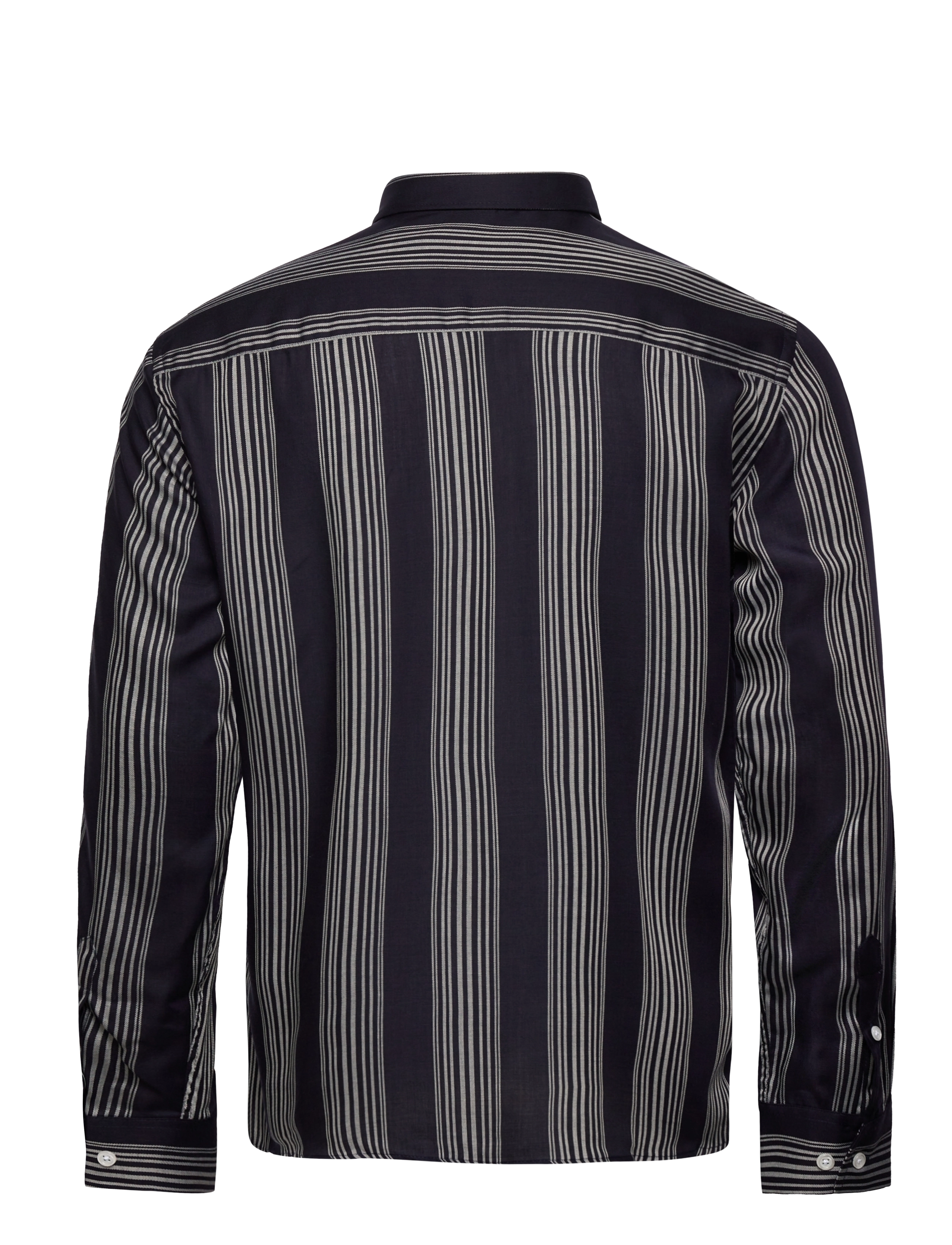 Bruuns Bazaar - Ralf 3 tencel shirt - navy - striped - 2