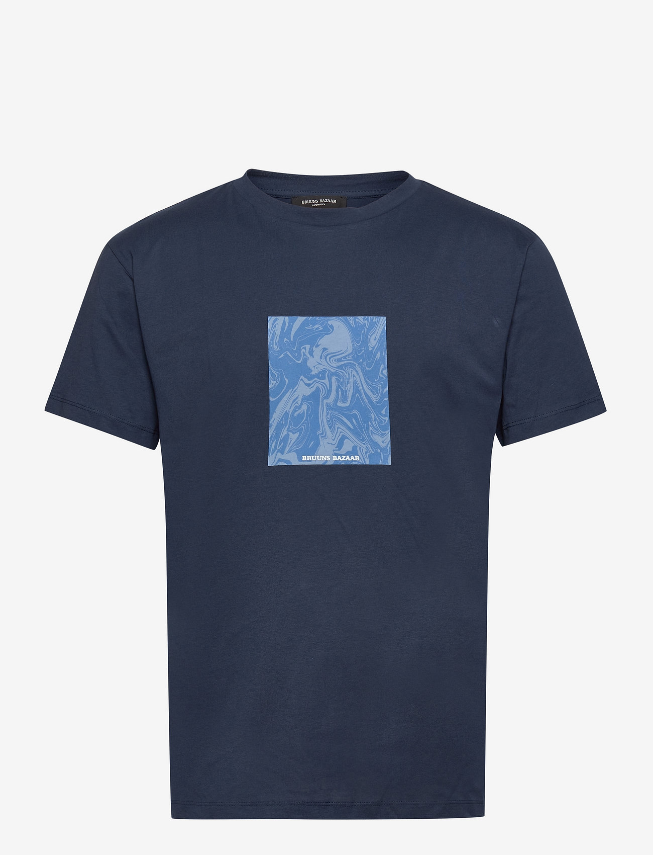 Bruuns Bazaar - Gus Ice tee - navy blazer - 1