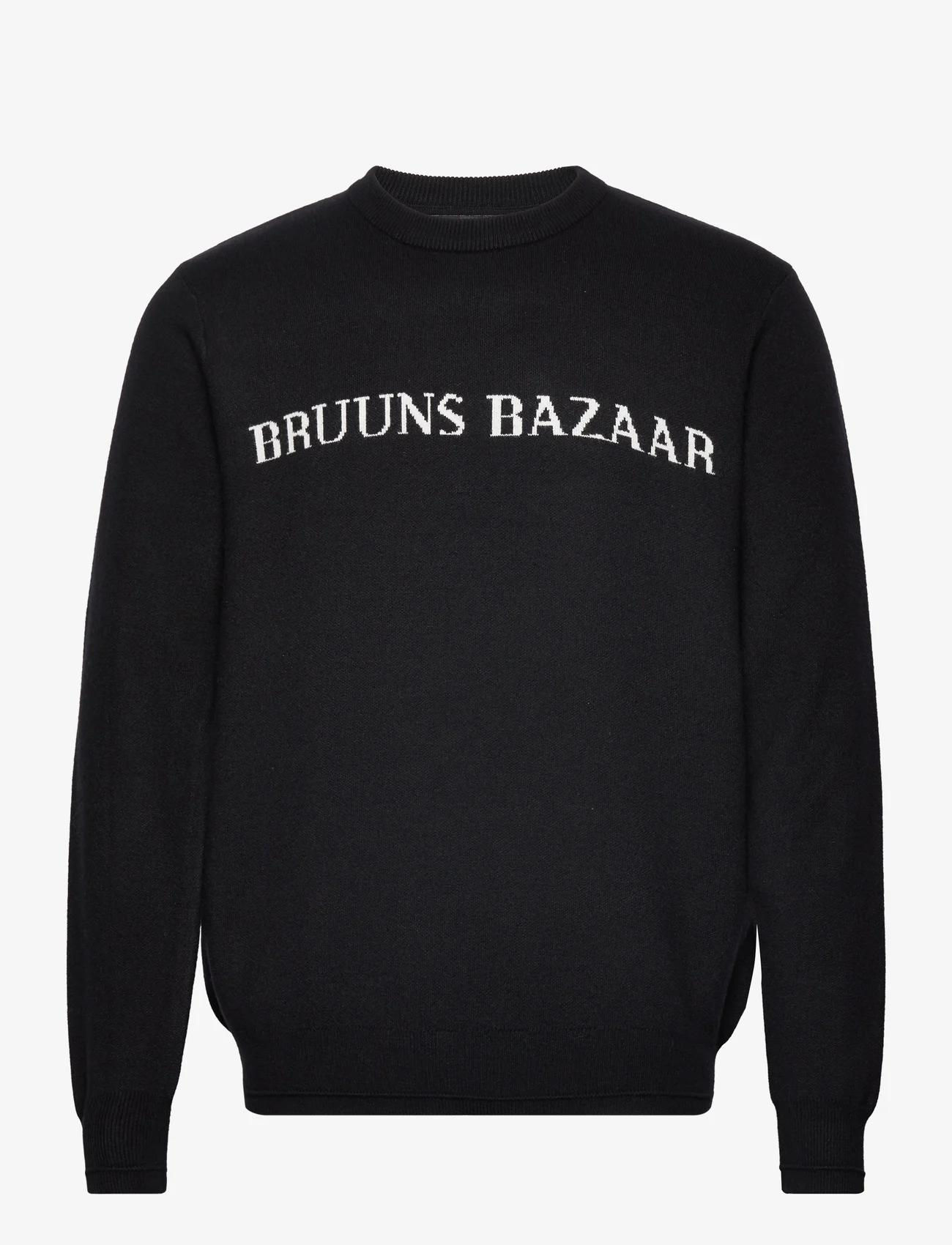 Bruuns Bazaar - SimonBBNouveau knit - adījumi ar apaļu kakla izgriezumu - black - 0