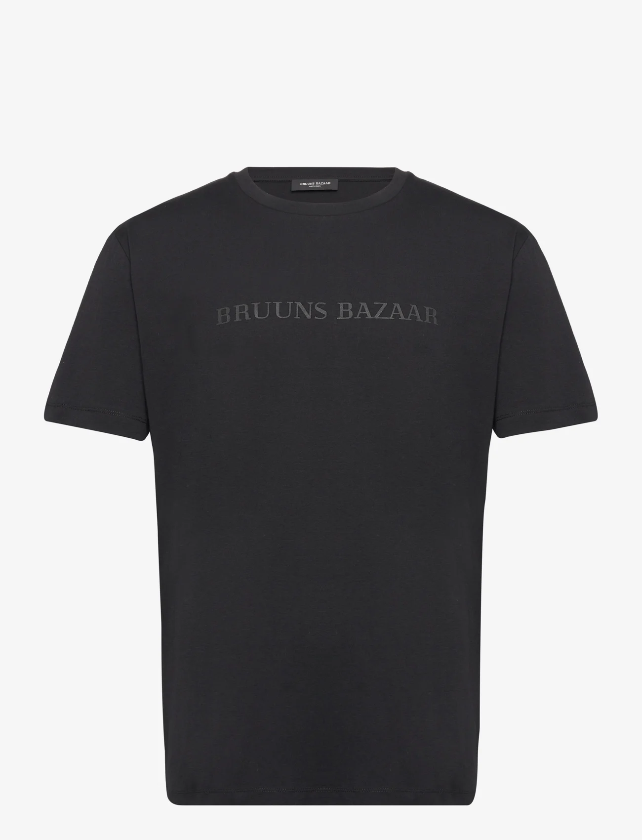 Bruuns Bazaar - GusBBLogo tee - t-shirts - black - 0