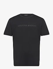 Bruuns Bazaar - GusBBLogo tee - kortärmade t-shirts - black - 0