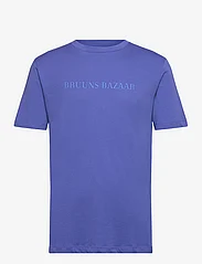 Bruuns Bazaar - GusBBLogo tee - najniższe ceny - dazzling blue - 0