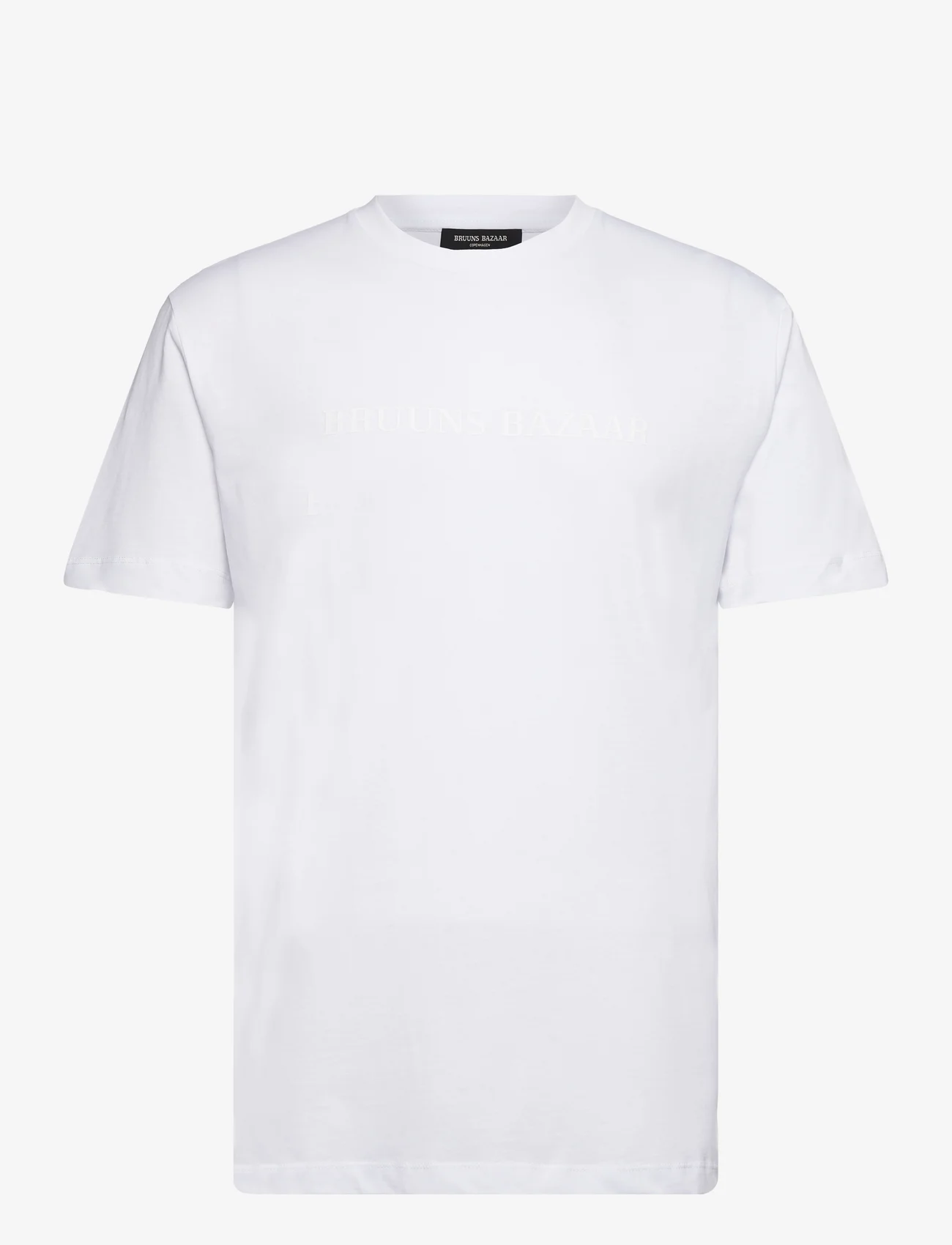 Bruuns Bazaar - GusBBLogo tee - lowest prices - white - 0