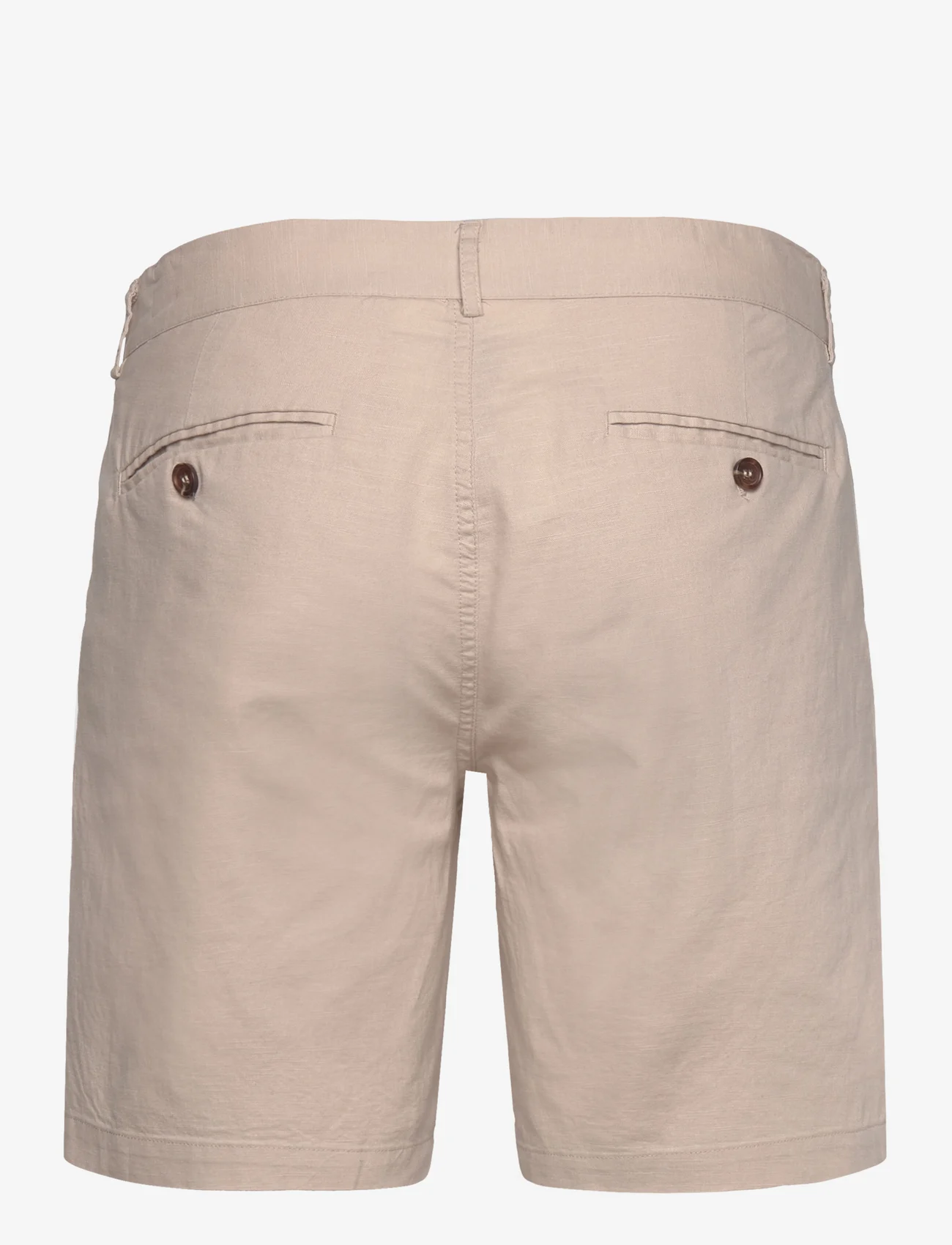 Bruuns Bazaar - LinowBBGermain shorts - szorty lniane - irish cream - 1