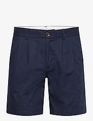 Bruuns Bazaar - LinowBBGermain shorts - pellavashortsit - navy blazer - 0