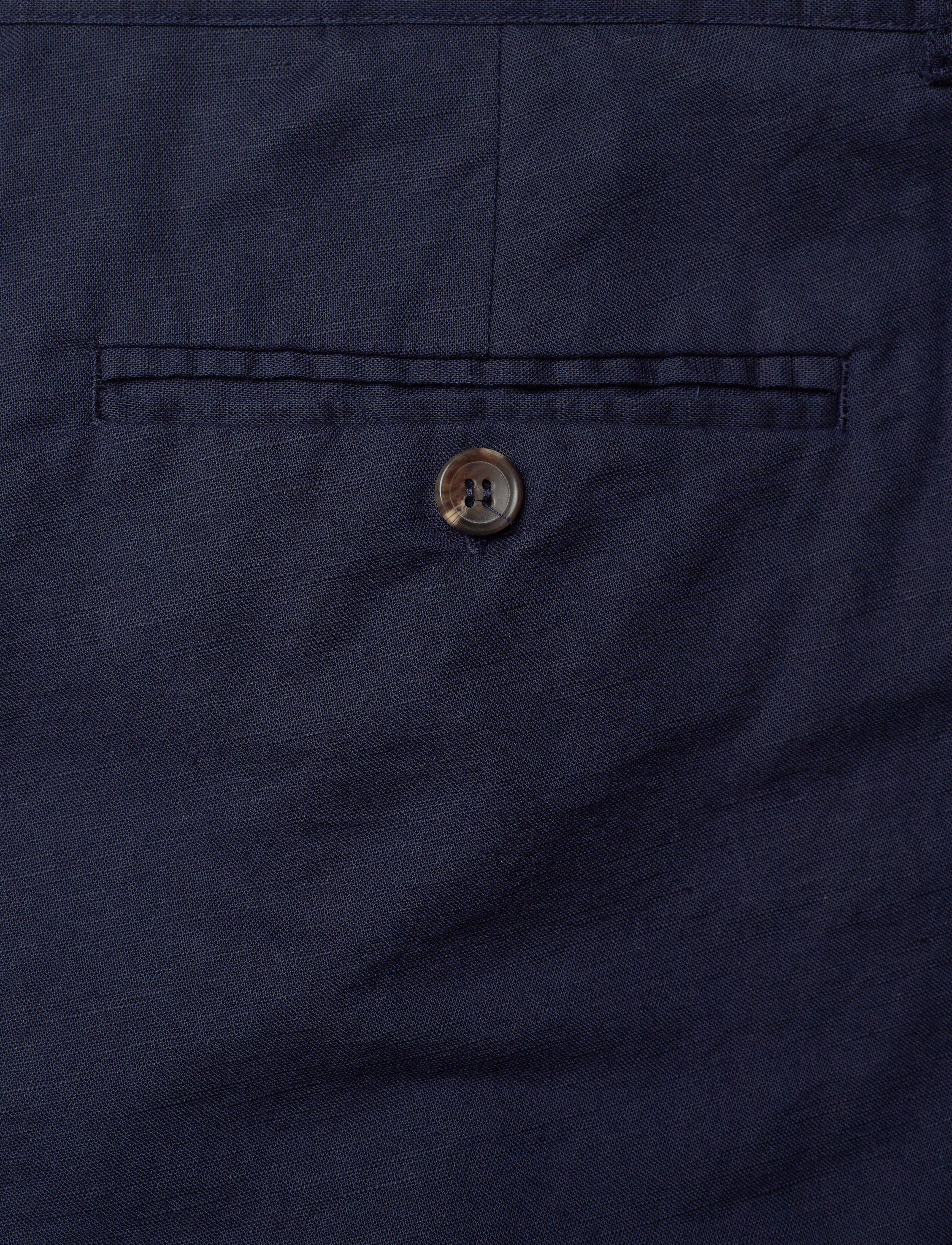 Bruuns Bazaar - LinowBBGermain shorts - hørshorts - navy blazer - 4