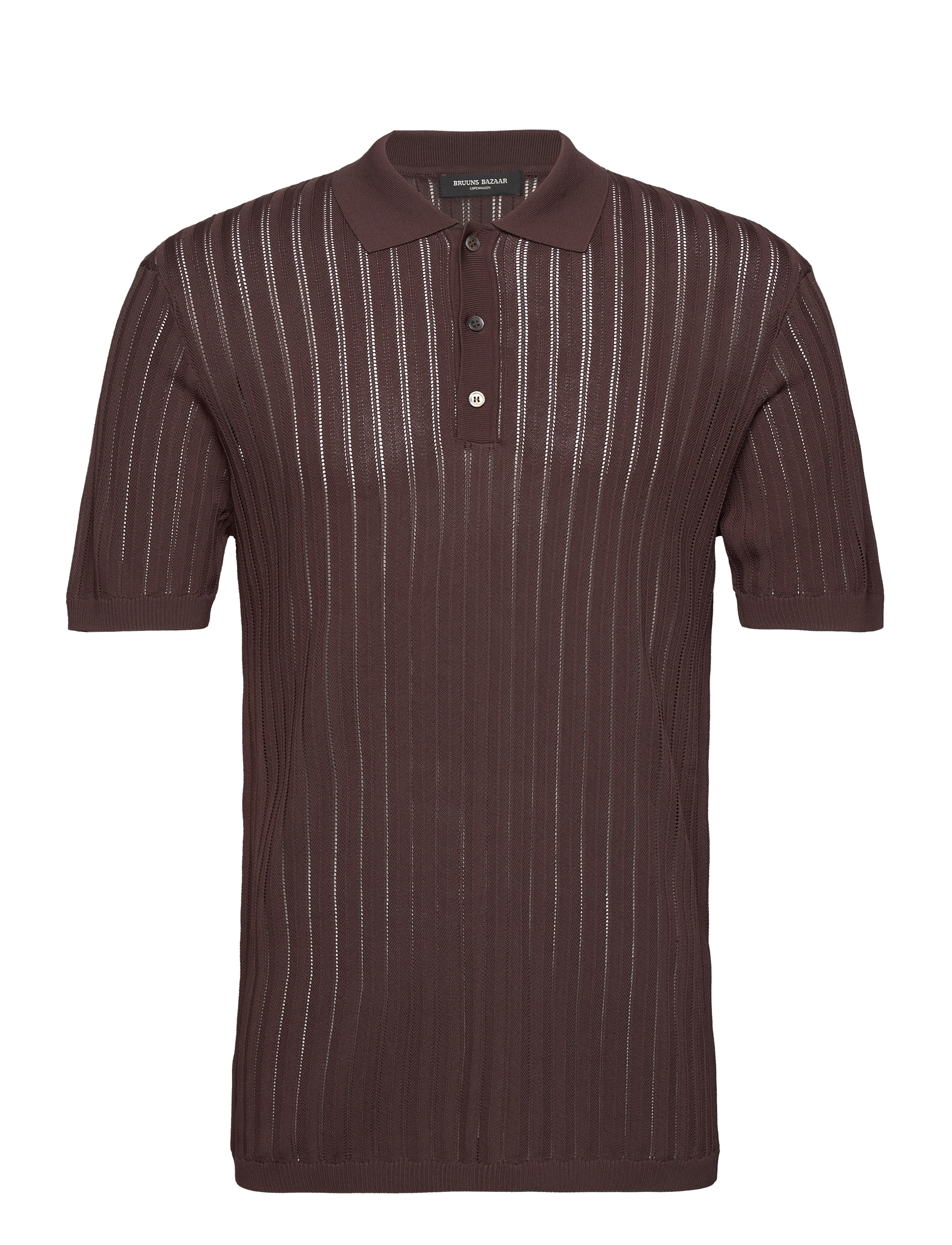 RiverBBSaint polo knit - SEAL BROWN