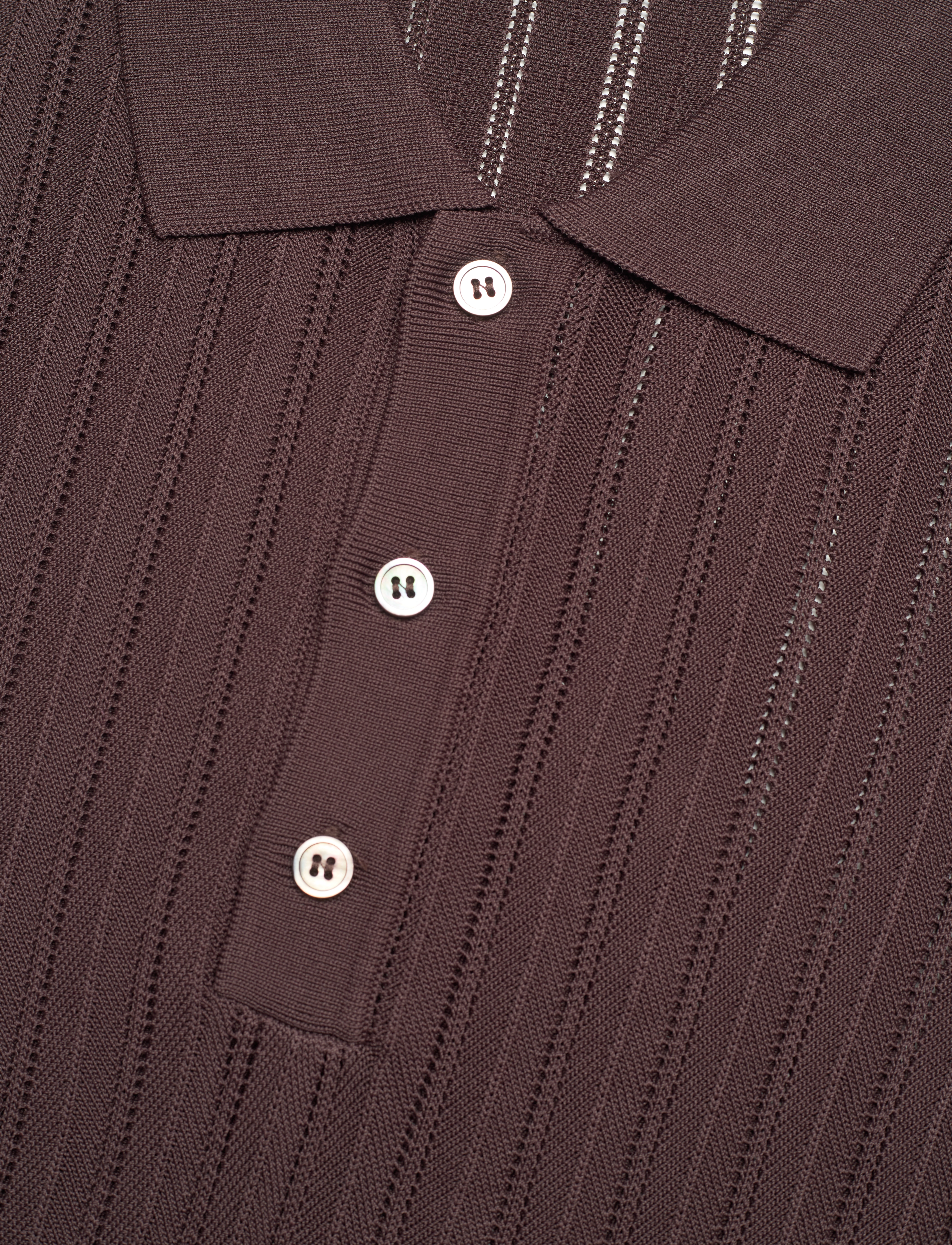 Bruuns Bazaar - RiverBBSaint polo knit - seal brown - 3