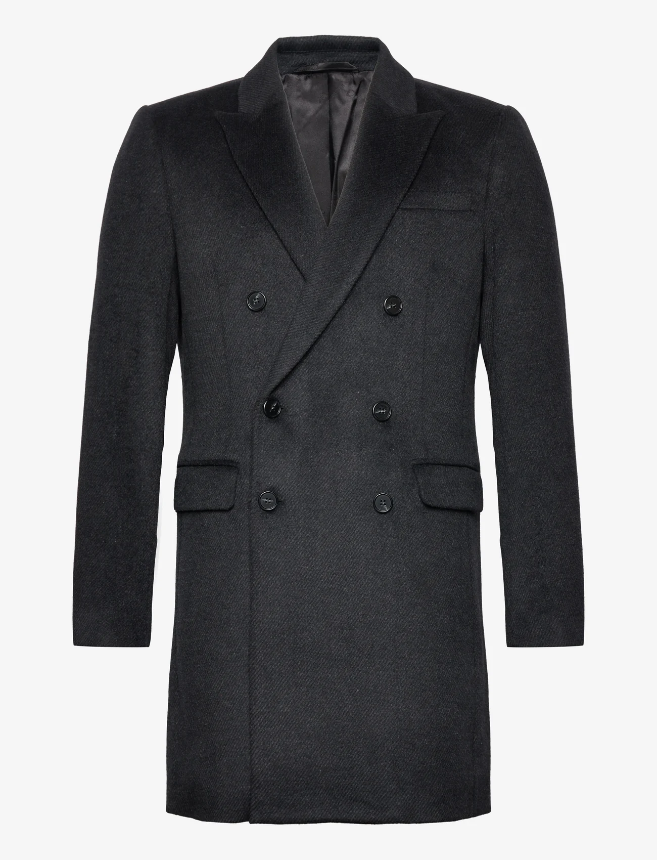 Bruuns Bazaar - FuzzyBBDoubalina coat - winterjassen - black melange - 0