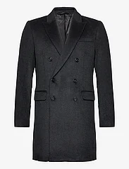 Bruuns Bazaar - FuzzyBBDoubalina coat - Žieminės striukės - black melange - 0