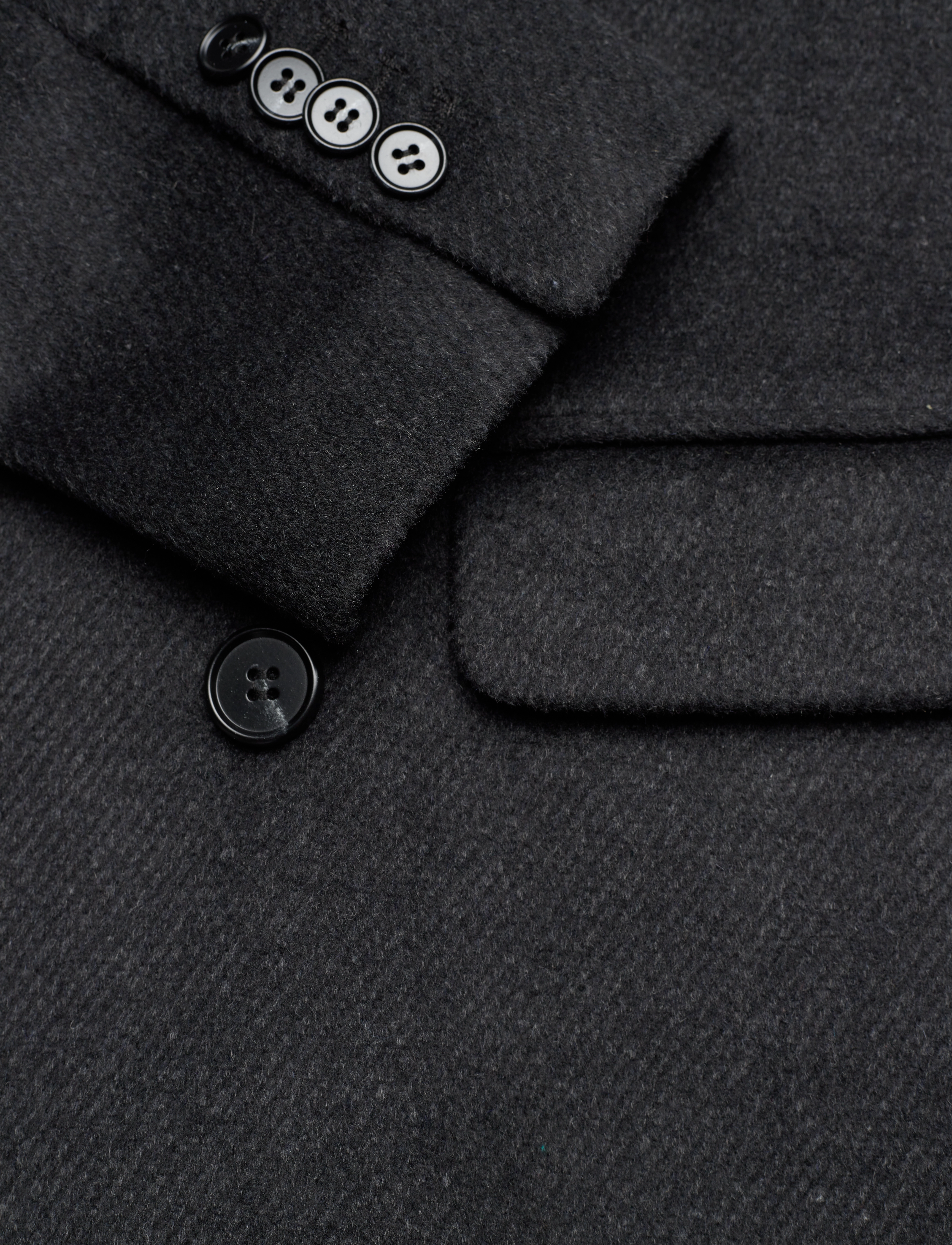 Bruuns Bazaar - FuzzyBBDoubalina coat - black melange - 4