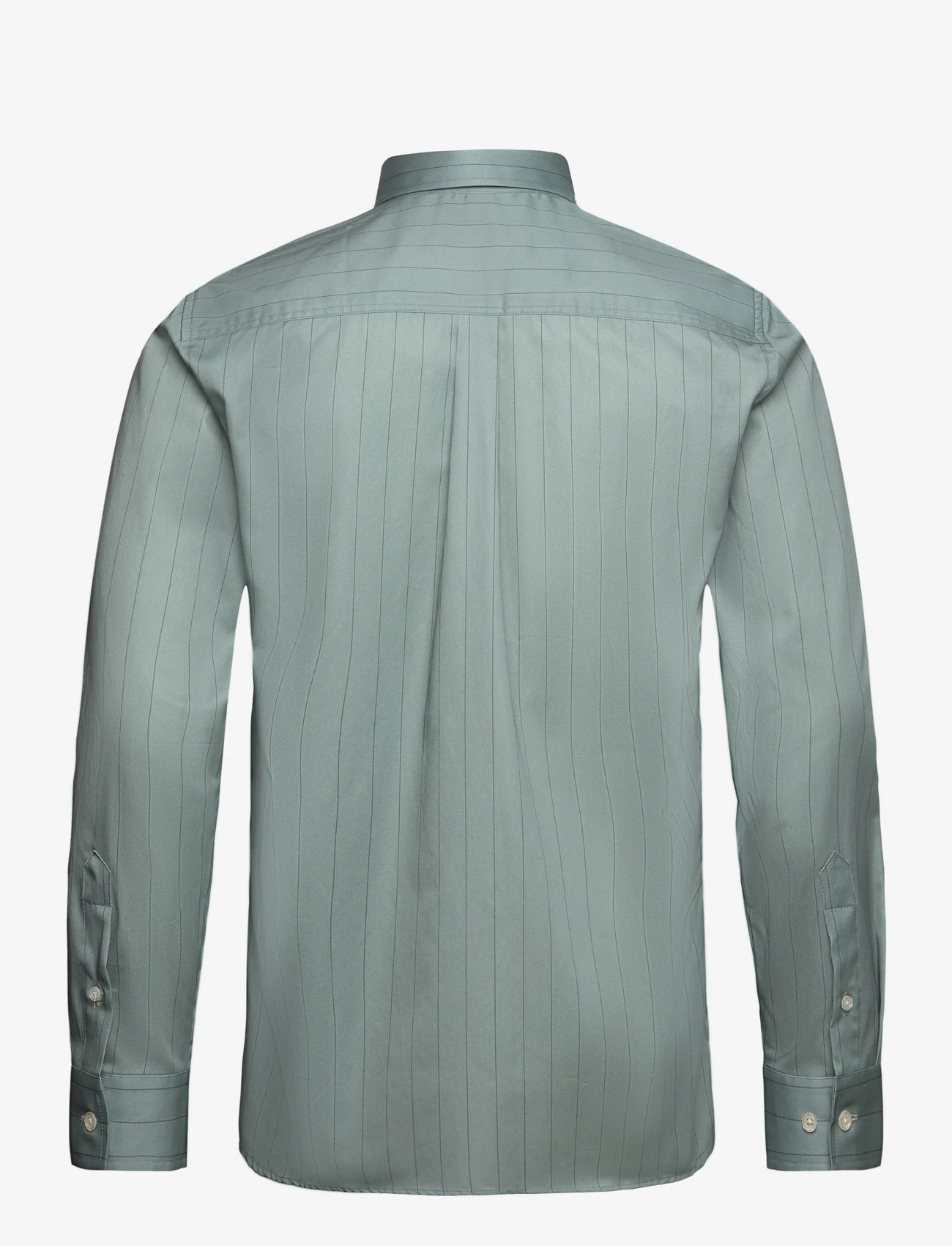 Bruuns Bazaar - SkyBBLorenzo shirt - lietišķā stila krekli - sage stripe - 1